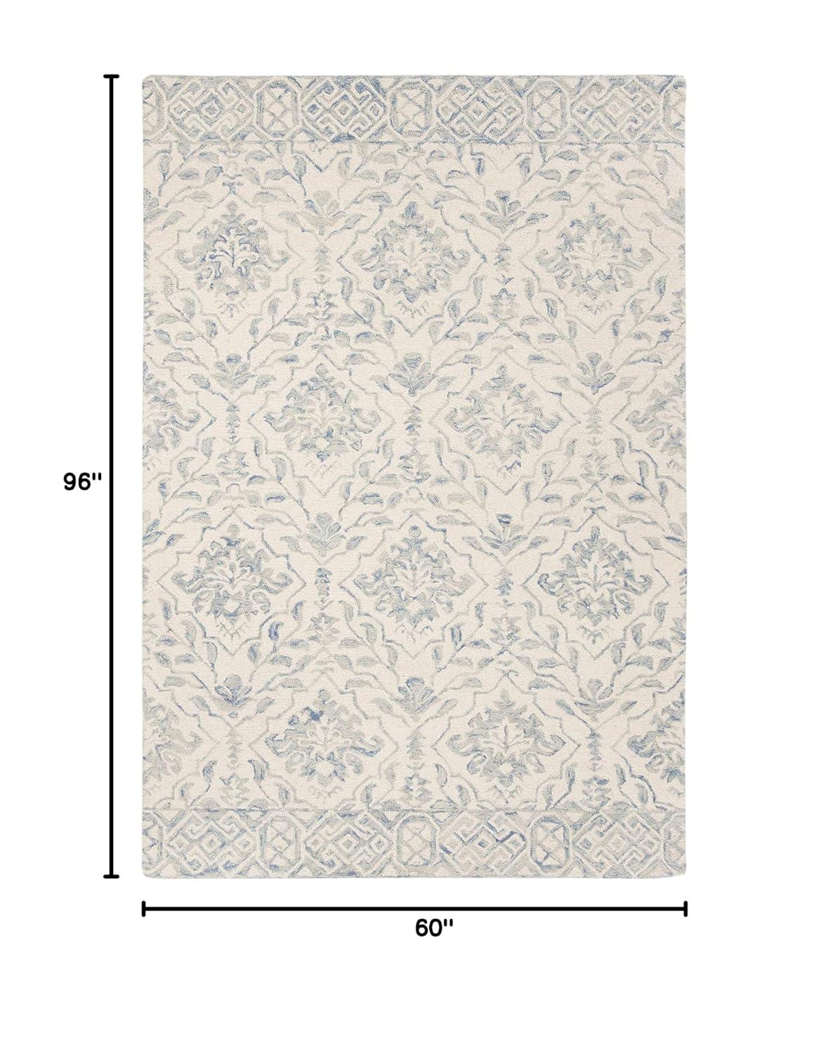 Dip Dye DDY901 Hand Tufted Area Rug - Light Blue/Ivory - 5'x8' - Safavieh.