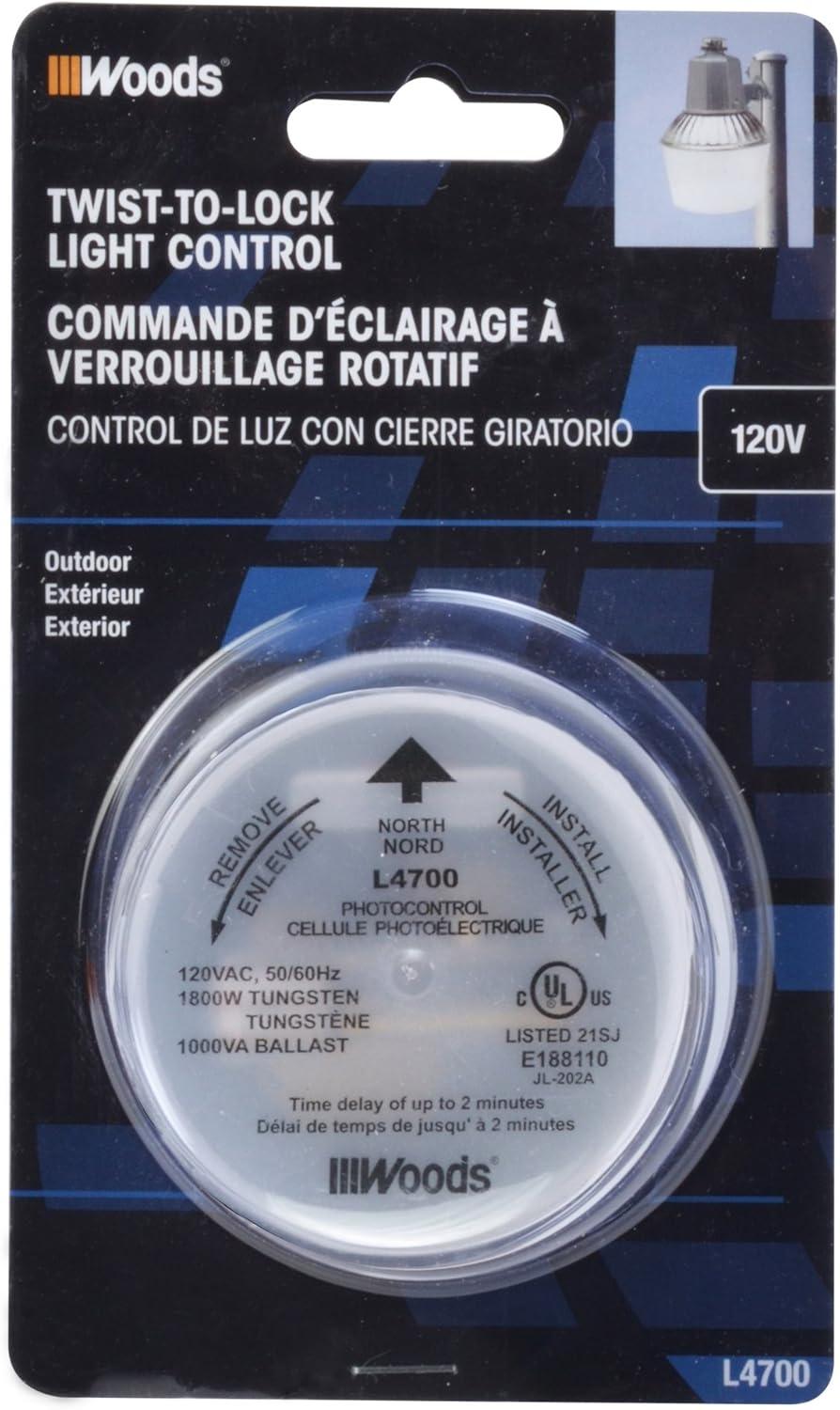 Designers Edge L4700 120V Outdoor Twist-To-Lock Photo-control