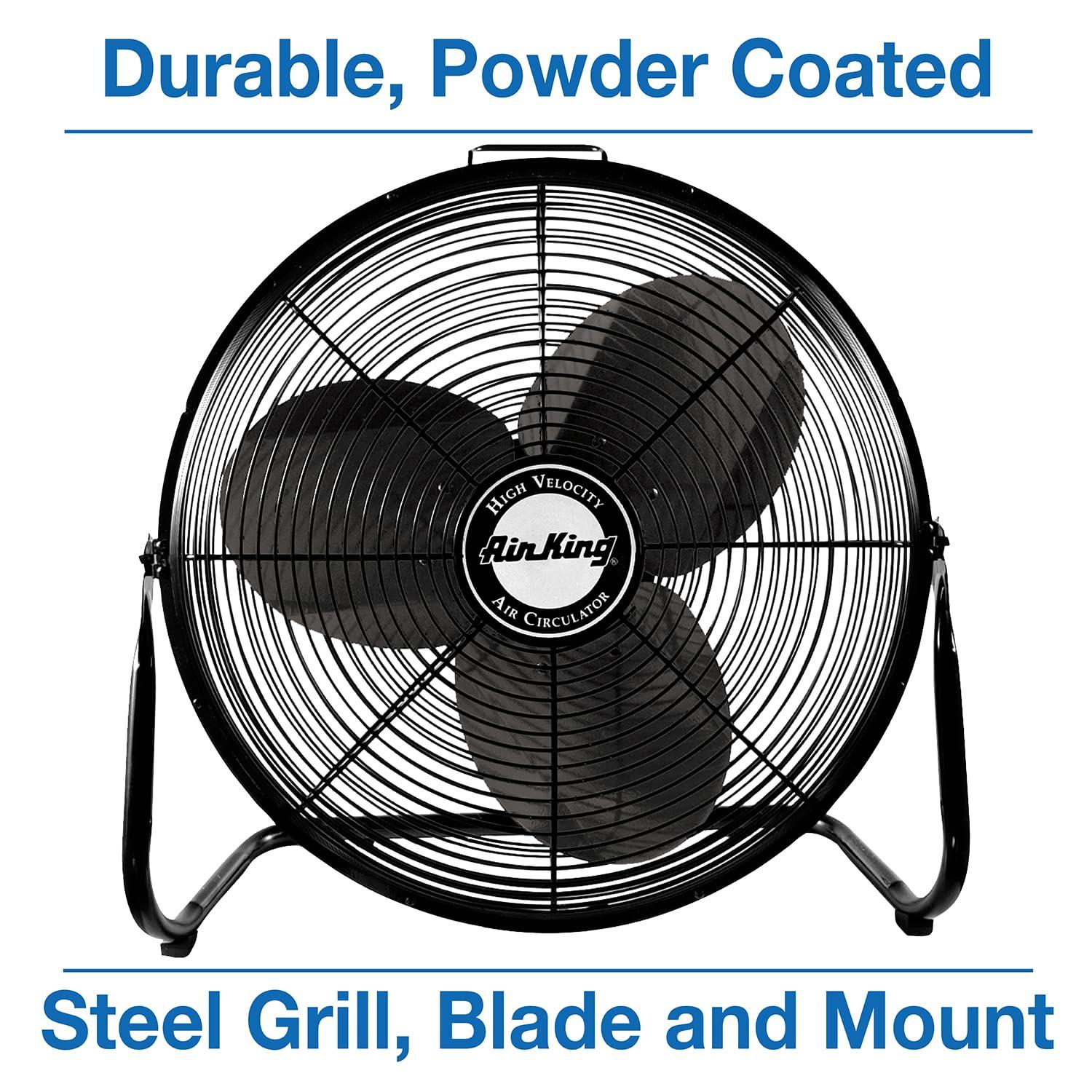 Air King Air King 3-Speed Indoor Industrial Open Motor Pivoting Floor Fan