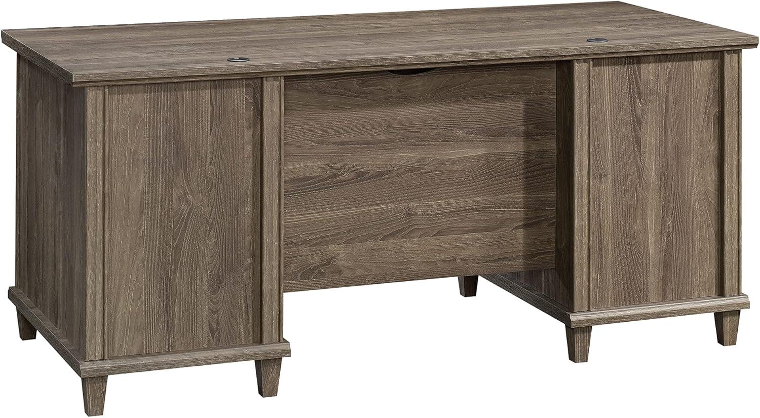 Sauder Hammond Executive Desk, Emery Oak Finish