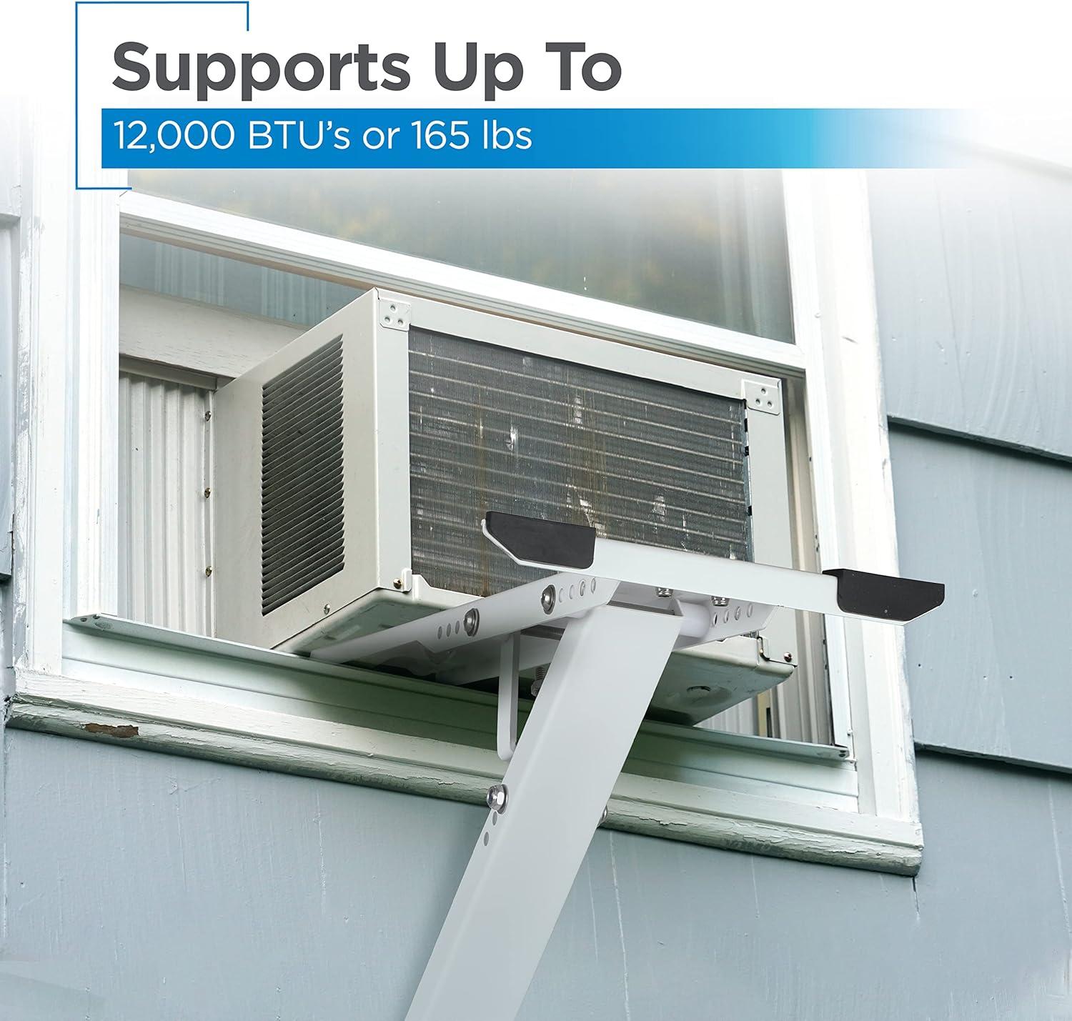 AnyMount Heavy Duty Window Air Conditioner Support Bracket, Supports Up to 165 lbs.