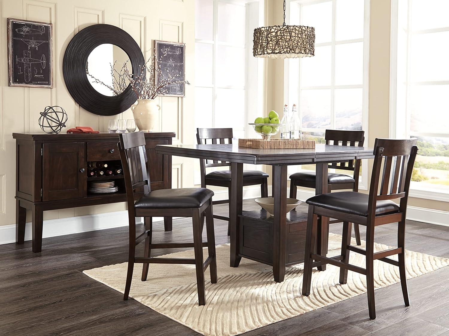 Haddigan Transitional Dark Brown Oak Dining Server