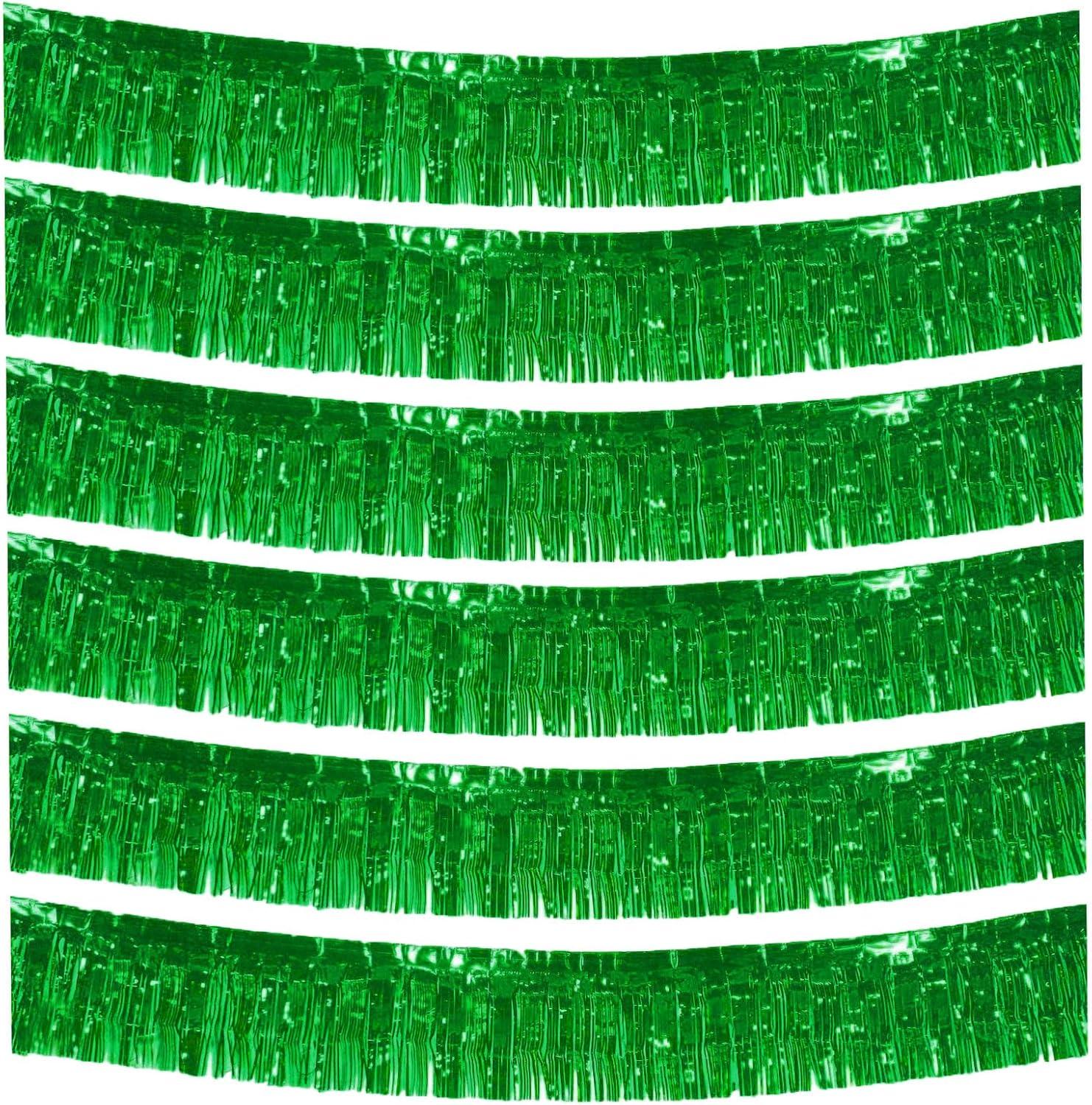 Beistle Green Metallic Plastic Fringe Drape Banner For Parade Floats Happy St Patrick‚Äôs Day Mardi Gras Decorations Tinsel Curtain Photo Booth Prop Backdrop Birthday Party Supplies