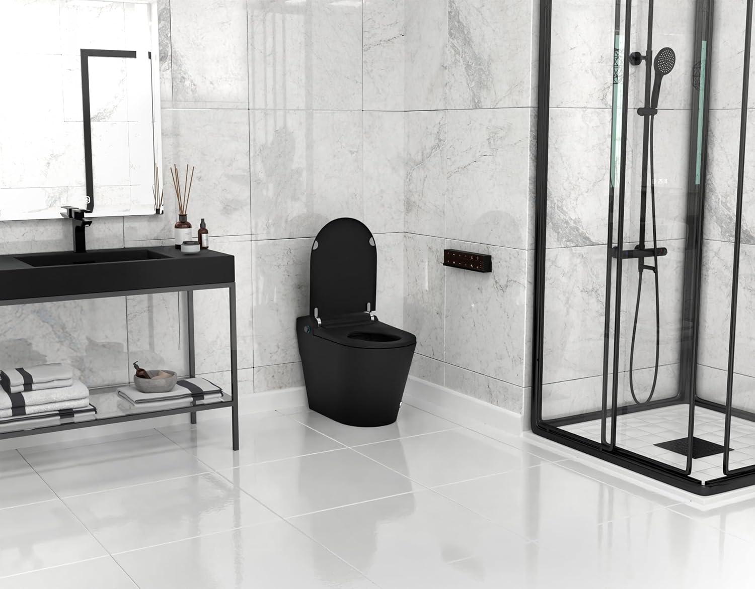 ENVO Echo Elongated Smart Toilet Bidet in Matte Black