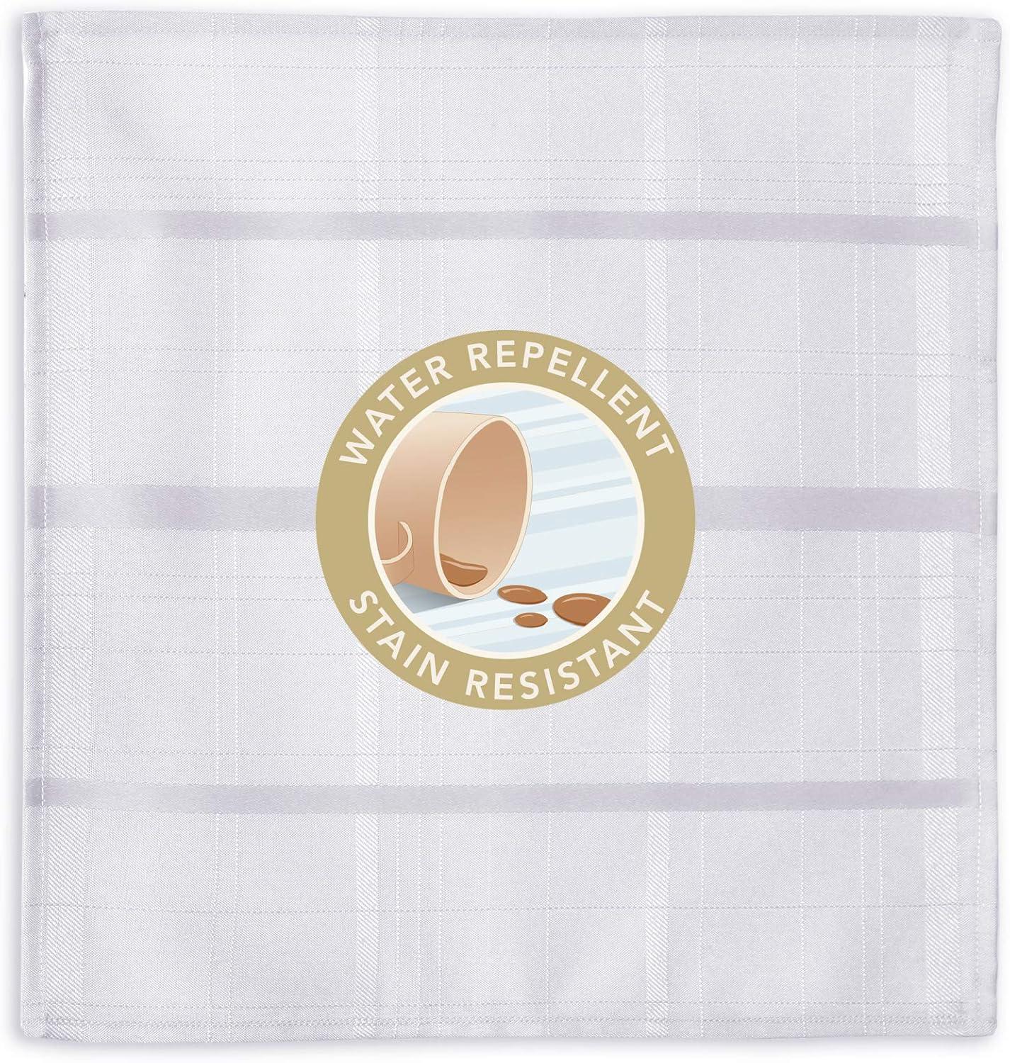 Elrene Elegance Plaid Stain Resistant Napkin Set of 4 - 17" x 17" - Elrene Home Fashions