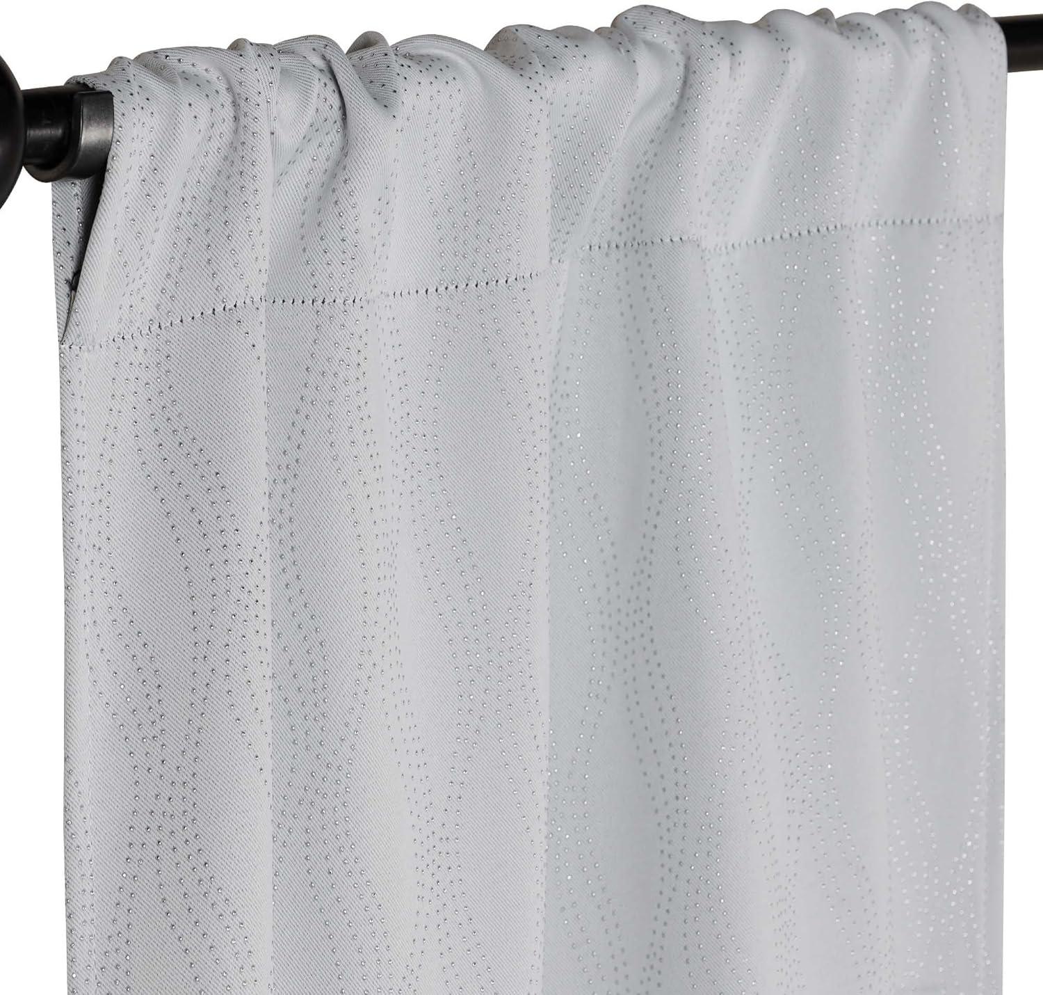 Platinum Blackout Polyester Rod Pocket Window Panels, 26" x 63"