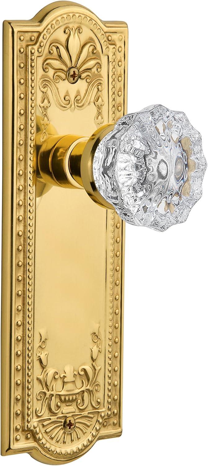 Meadows Plate with Crystal Door Knob