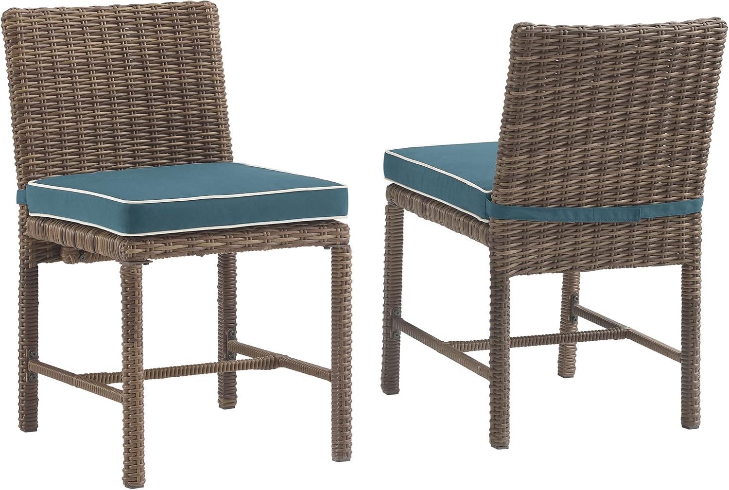 2pk Bradenton Outdoor Steel Armless Chairs - Crosley