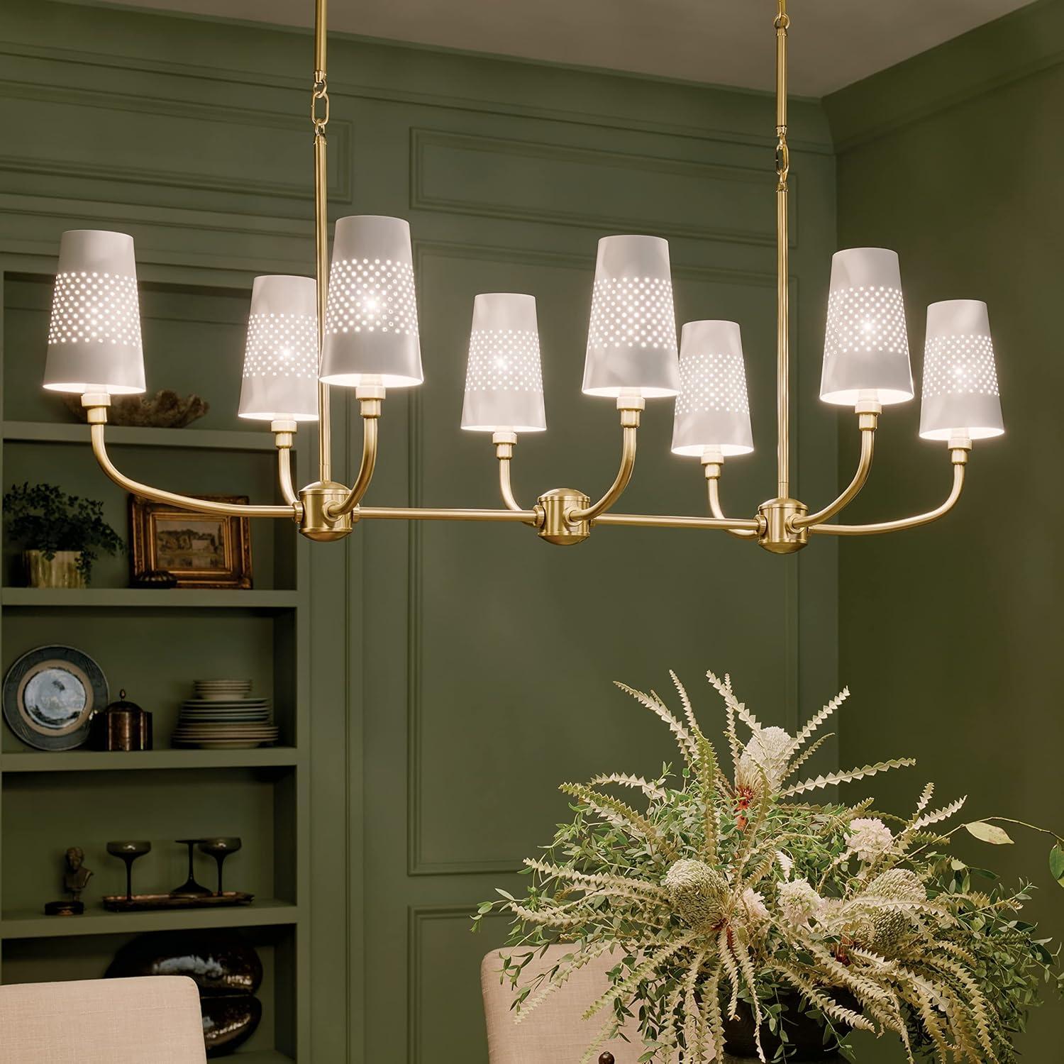 Kichler Lighting Adeena 8 - Light Chandelier in  Brushed Natural Brass