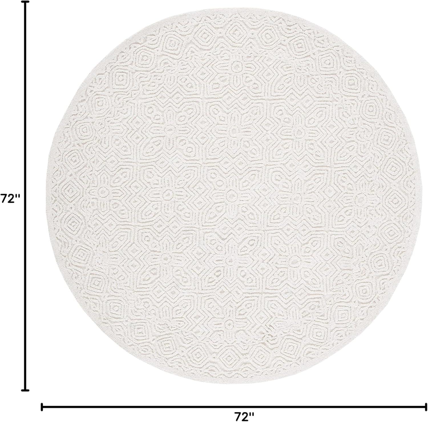 SAFAVIEH Textural Dinah Geometric Area Rug, Ivory, 11' x 15'