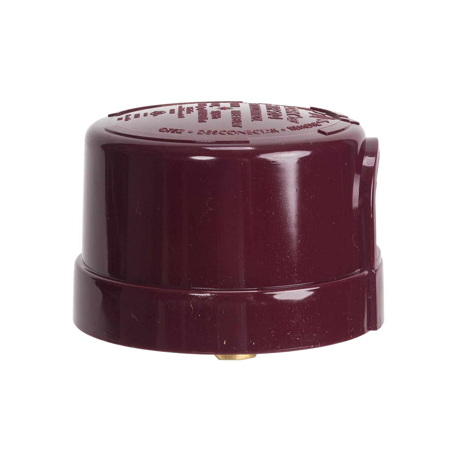 Red Twist-Lock Photocontrol for Outdoor Security Lighting