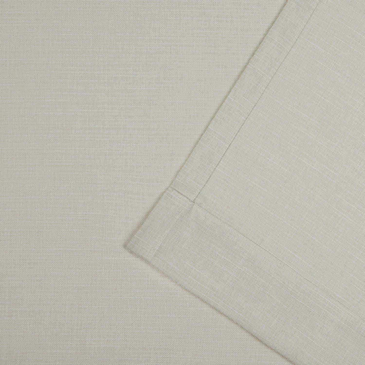 Nicole Miller Nicole Miller Faux Linen Slub Textured Hidden Tab/Rod Pocket Top Light Filtering Curtain Panel Pair (Set of 2)