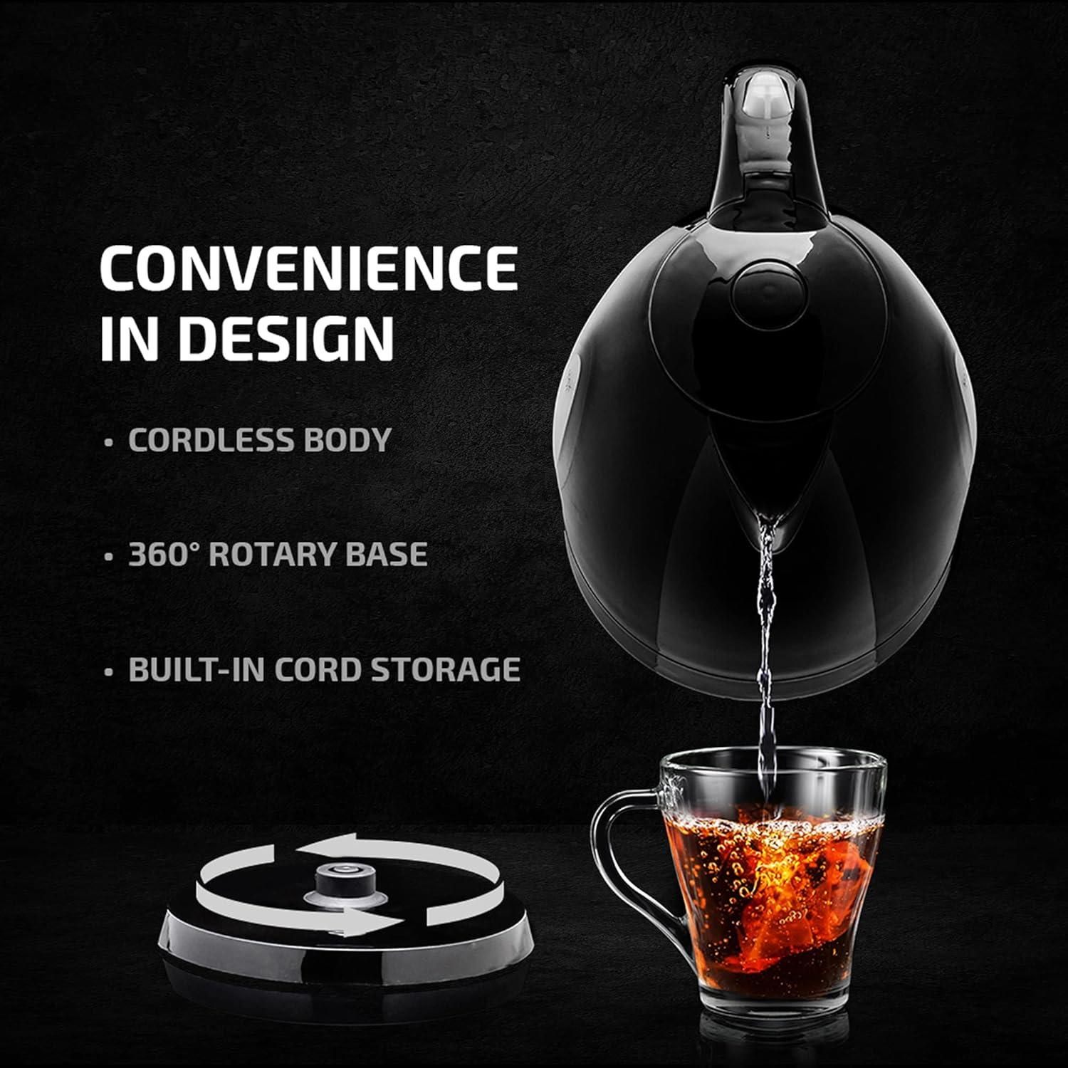 Ovente OVENTE 1.7 qt. Plastic Electric Tea Kettle