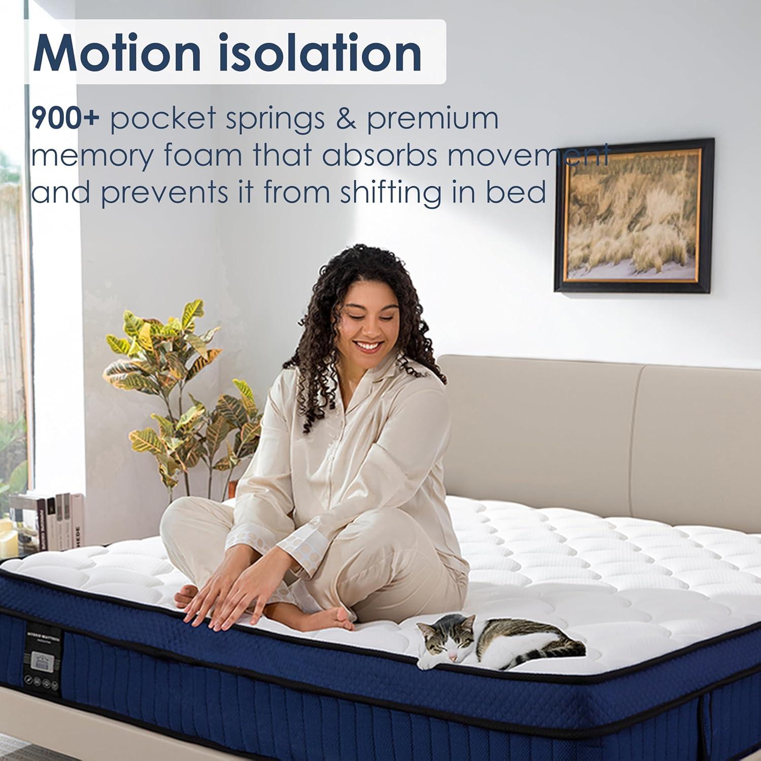 Alwyn Home 12'' Medium Gel Memory Foam Hybrid Mattress in a Box, OEKO-TEX® Certified