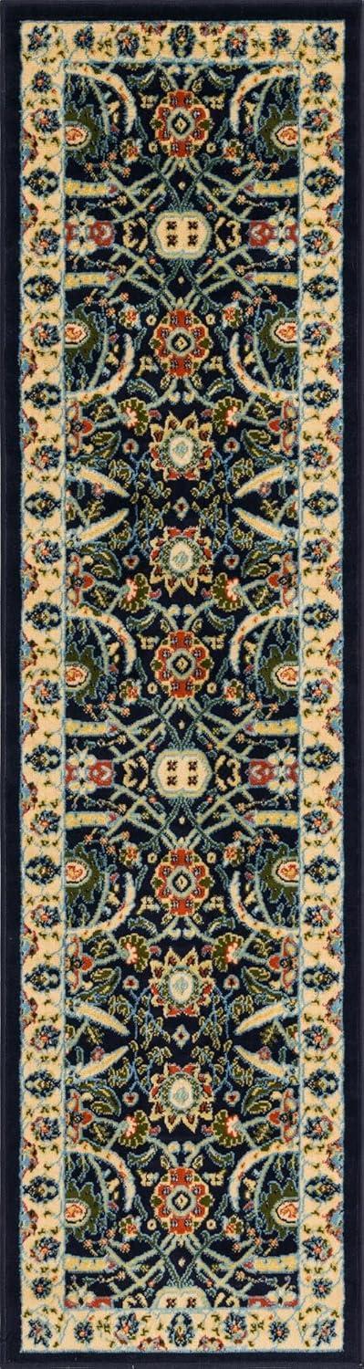 Unique Loom 2' 2 x 8' 2 Sialk Hill Washington Black Area Rug