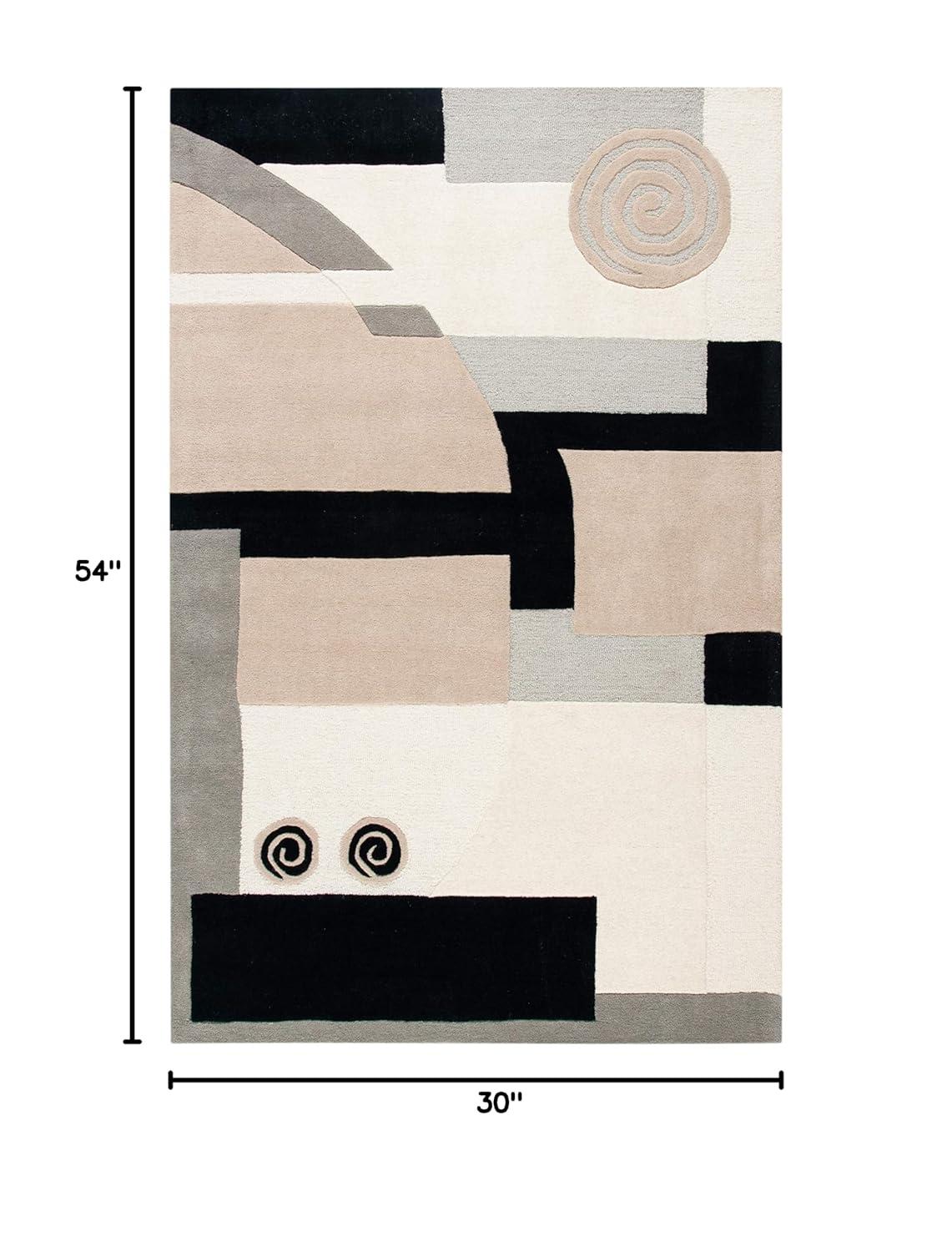 Rodeo Drive RD643 Hand Tufted Indoor Accent Rug - 2'6"x4'6" - Beige - Safavieh