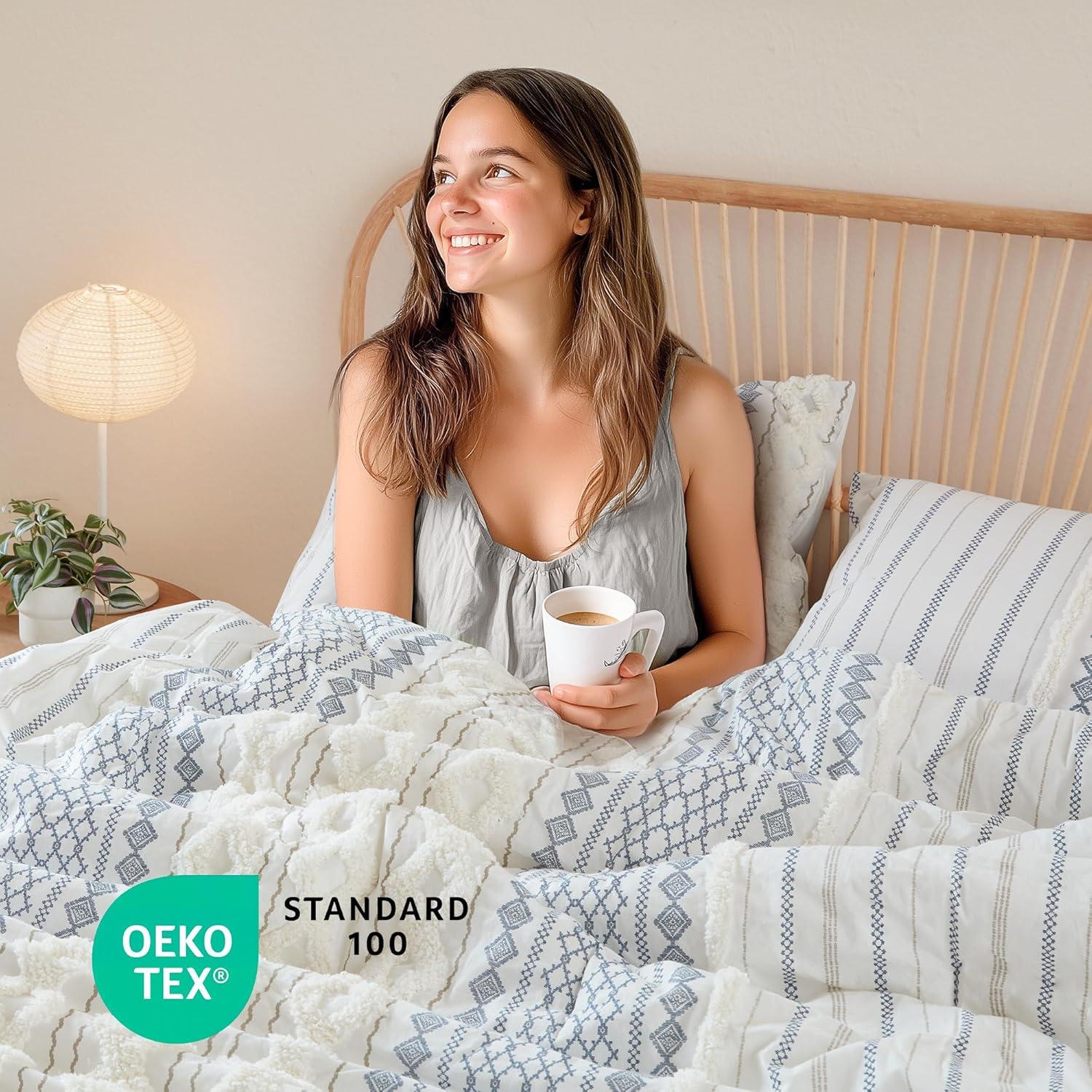 INK+IVY Imani Cotton Printed Duvet Cover Set