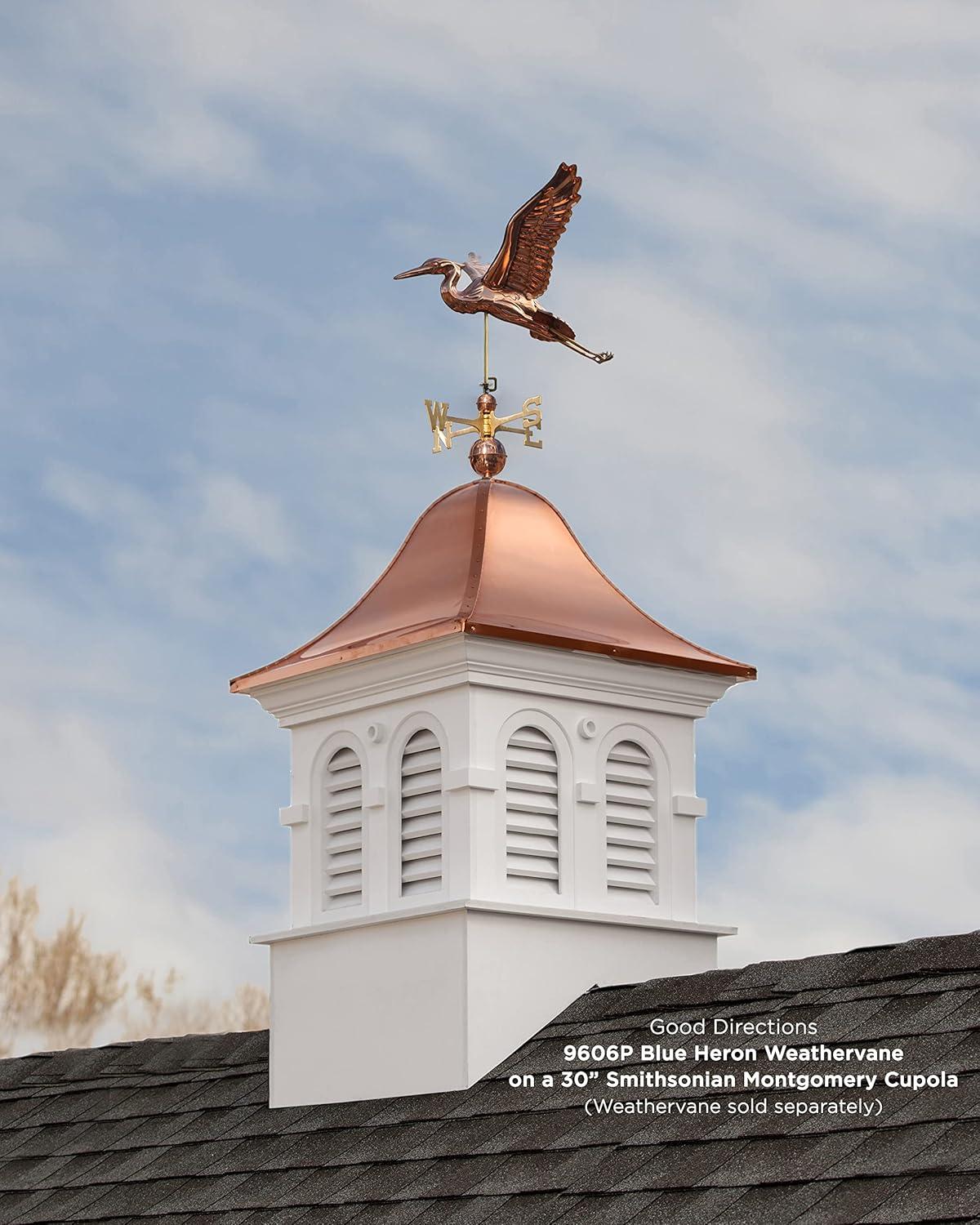Good Directions Smithsonian Montgomery Vinyl Cupola with Copper Roof, 42" x 66"