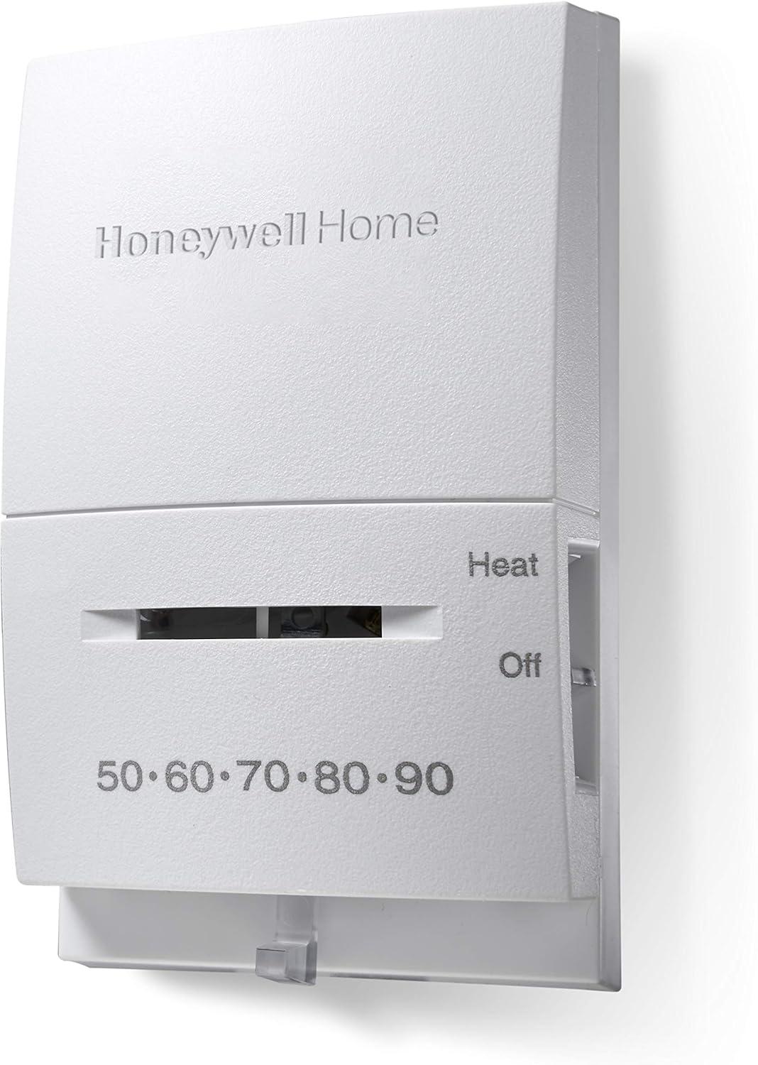 Honeywell Standard Non-Programmable Thermostat, 750 Millivolt Systems