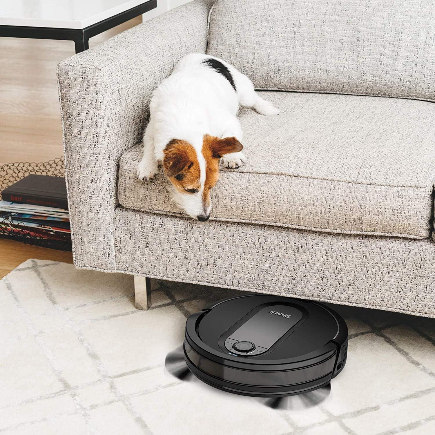 Black Cordless Robot Vacuum with Self-Empty Base