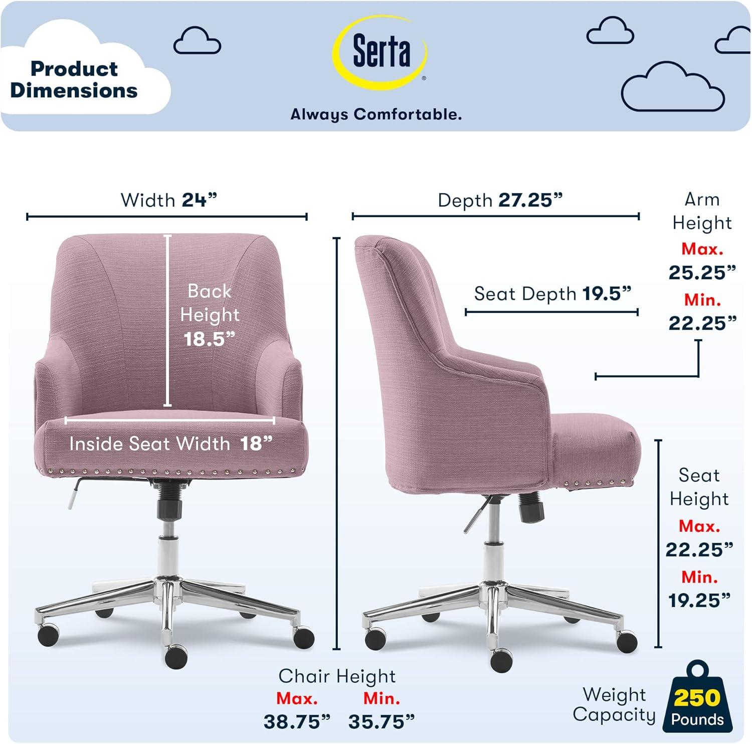 Style Leighton Home Office Chair - Serta