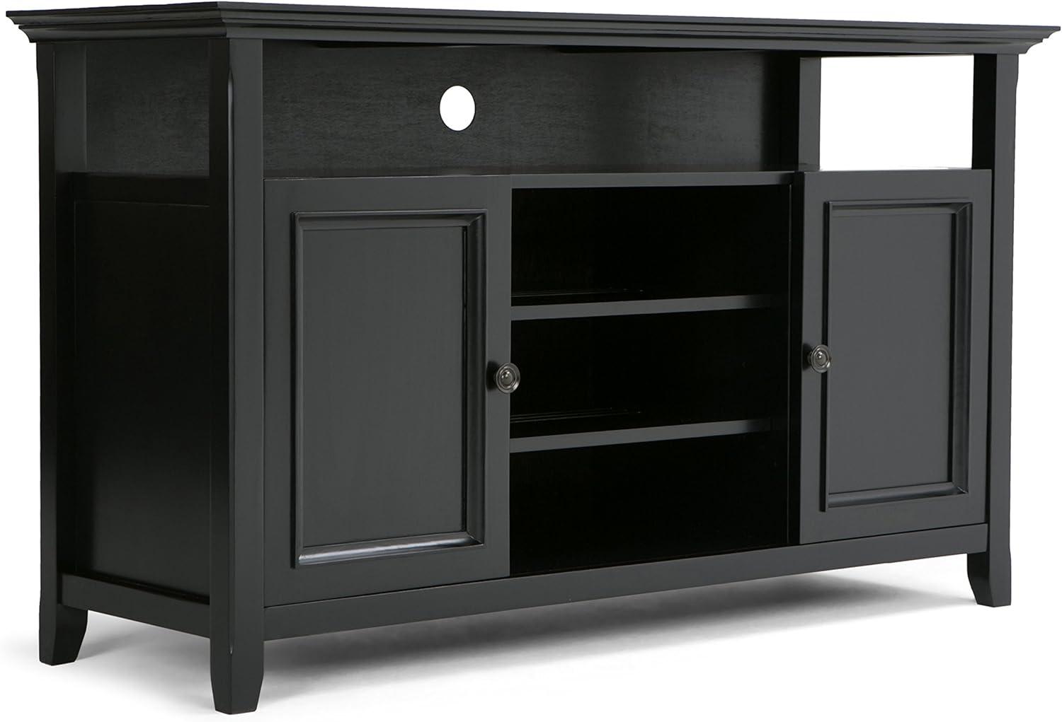 Simpli Home Amherst 54" TV Stand in Black