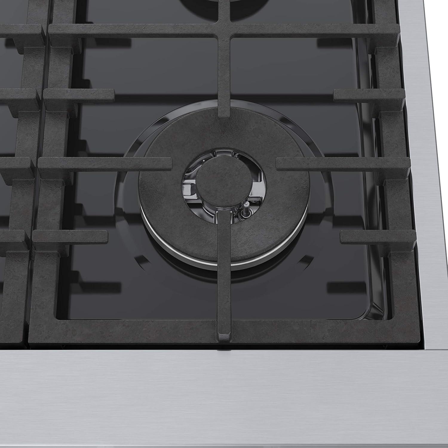 Bosch Rgm86uc 36" Wide 6 Burner Gas Rangetop - Stainless Steel