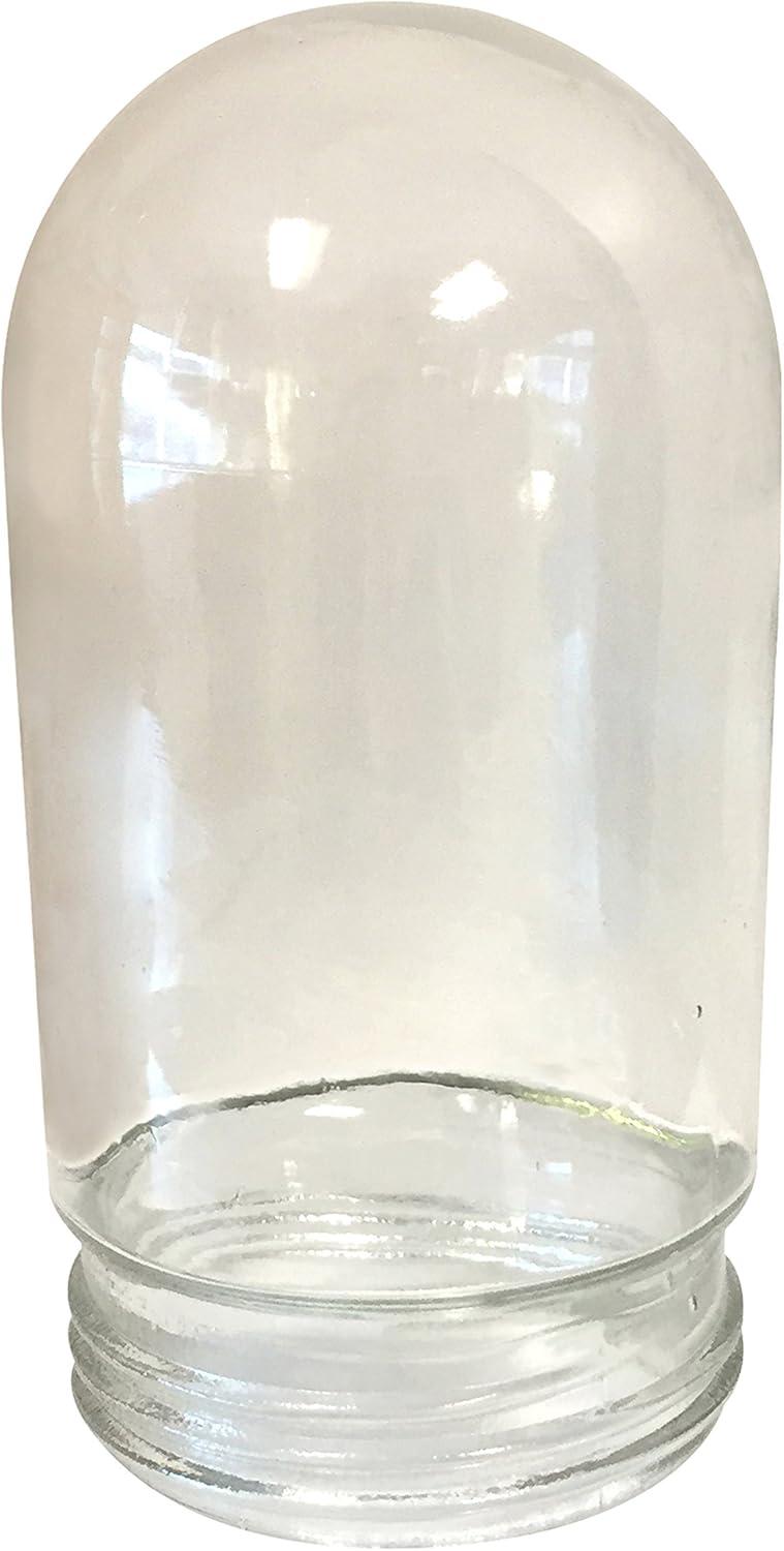 Canarm BL14CWS All Weather 1-Bulb Ceiling or Wall Mount All Weather Light with Clear Glass Globe, Grey Medium