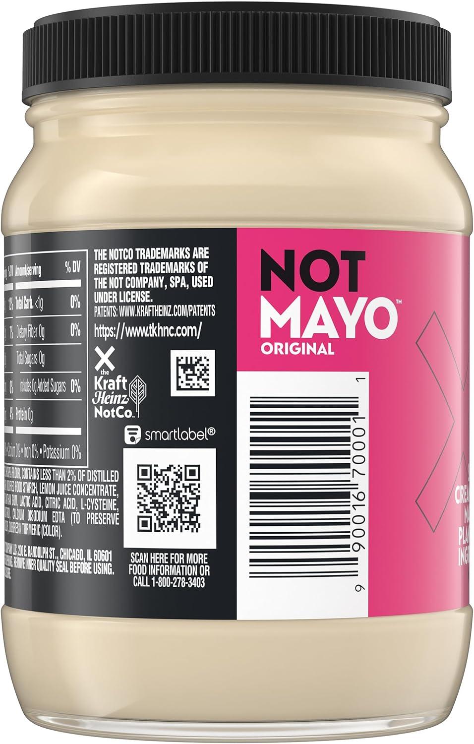 Kraft Heinz NotCo Plant Based Dressing Mayo Original, 15 fo Bottle