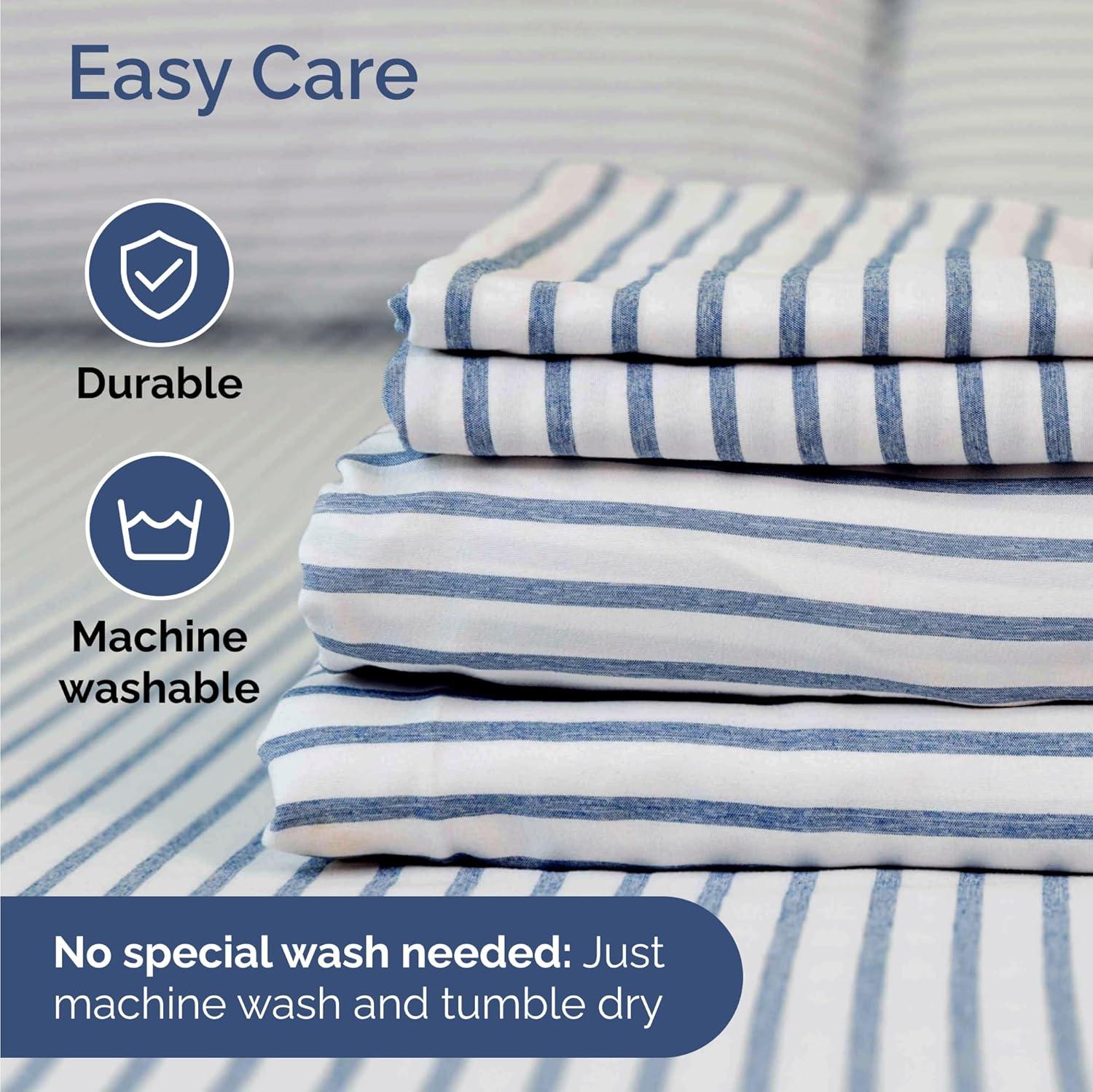 Solid 4 Piece Bed Sheet Set - Ultra Soft and Breathable Sheets - CGK Linens