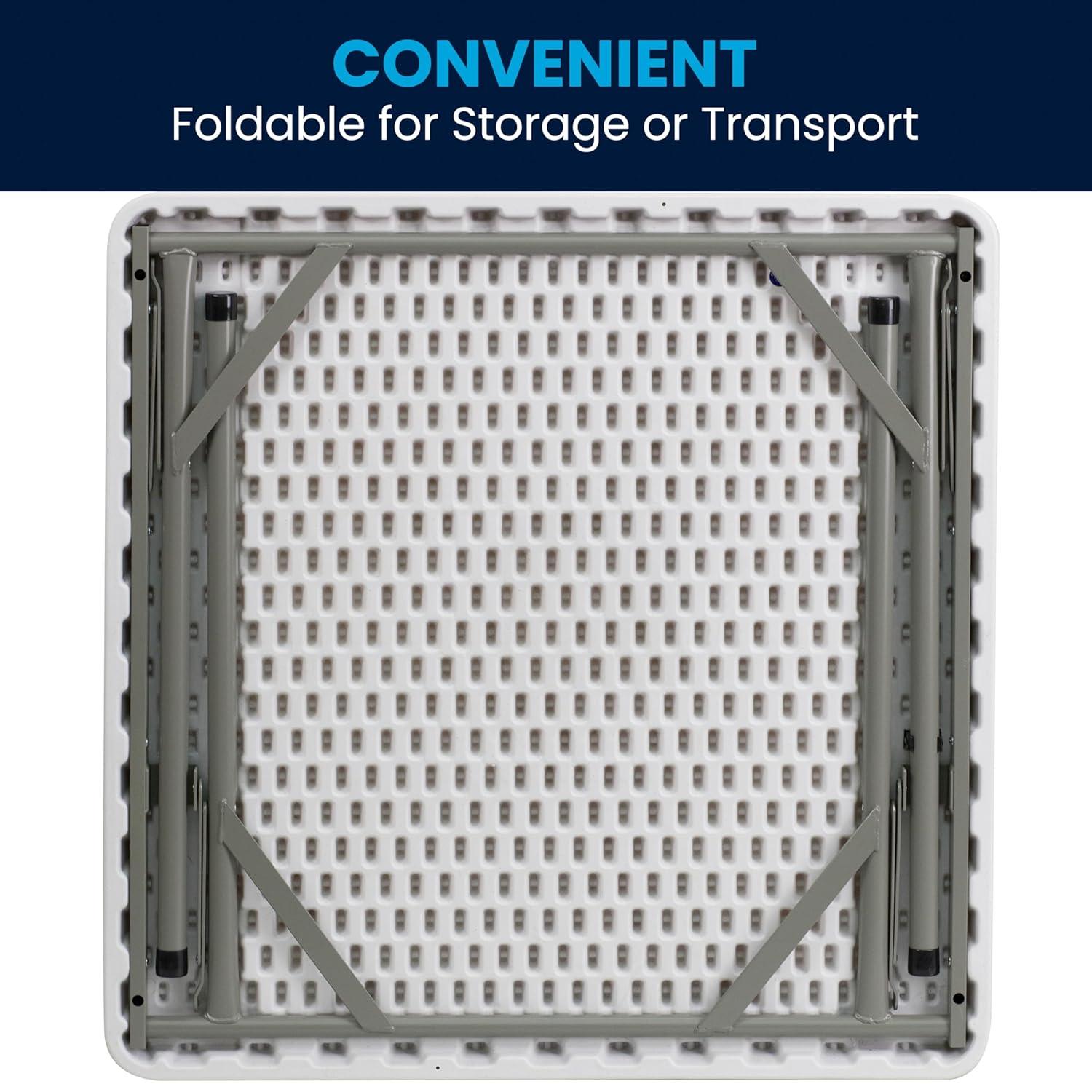 Flash Furniture Noah Square Plastic Folding Event Table