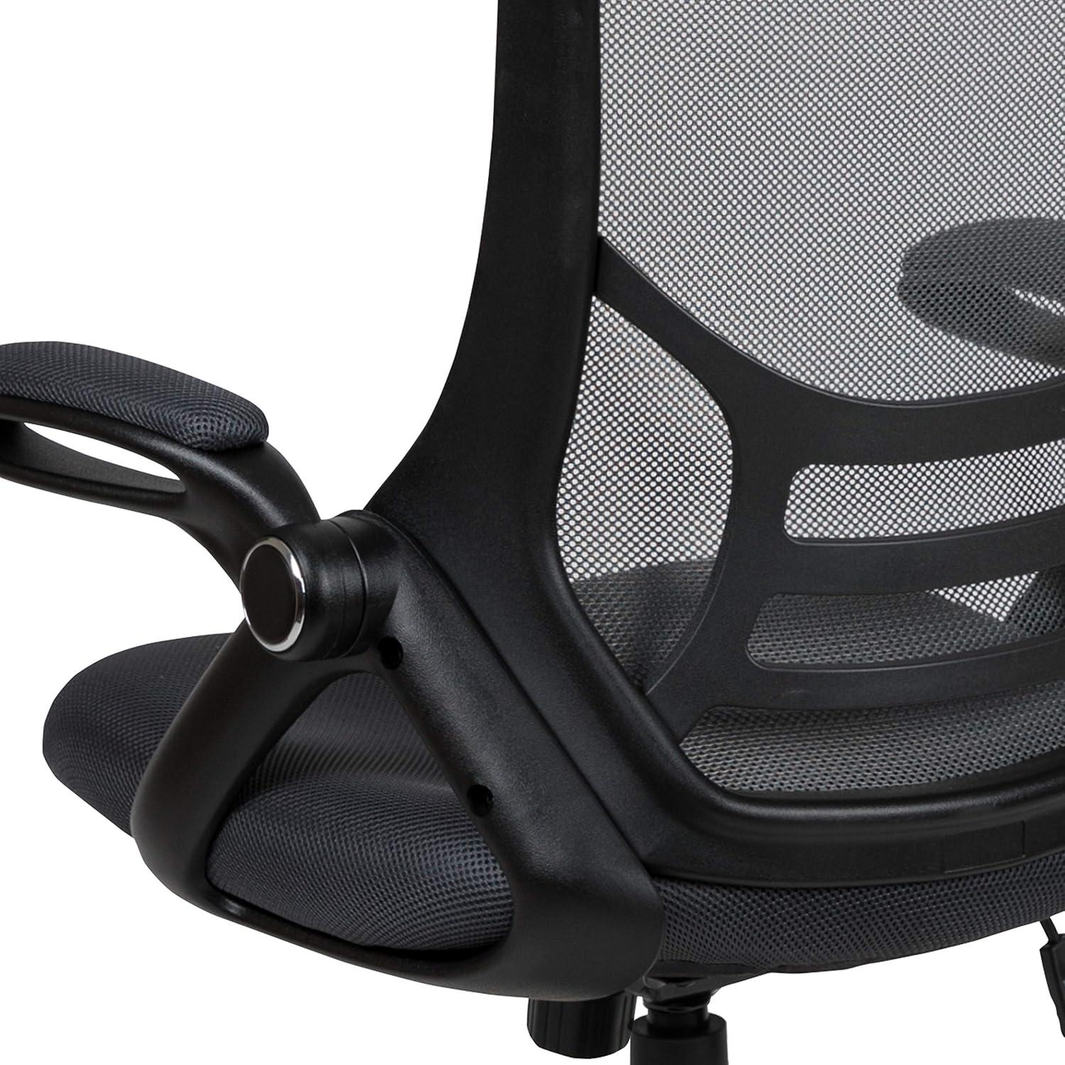 Flash Furniture High Back Mesh Ergonomic Swivel Office Chair with Flip-up Arms