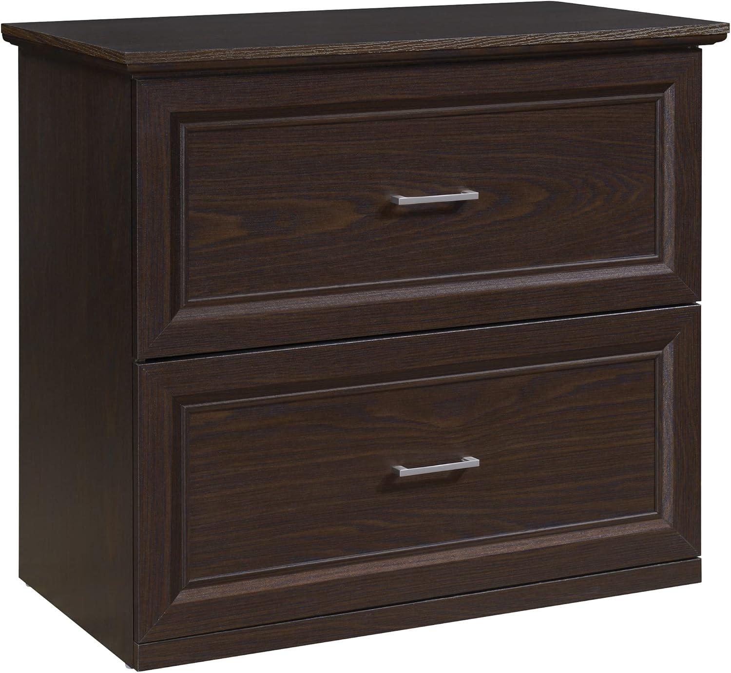 Espresso 2-Drawer Lateral File Cabinet with Smooth Glides