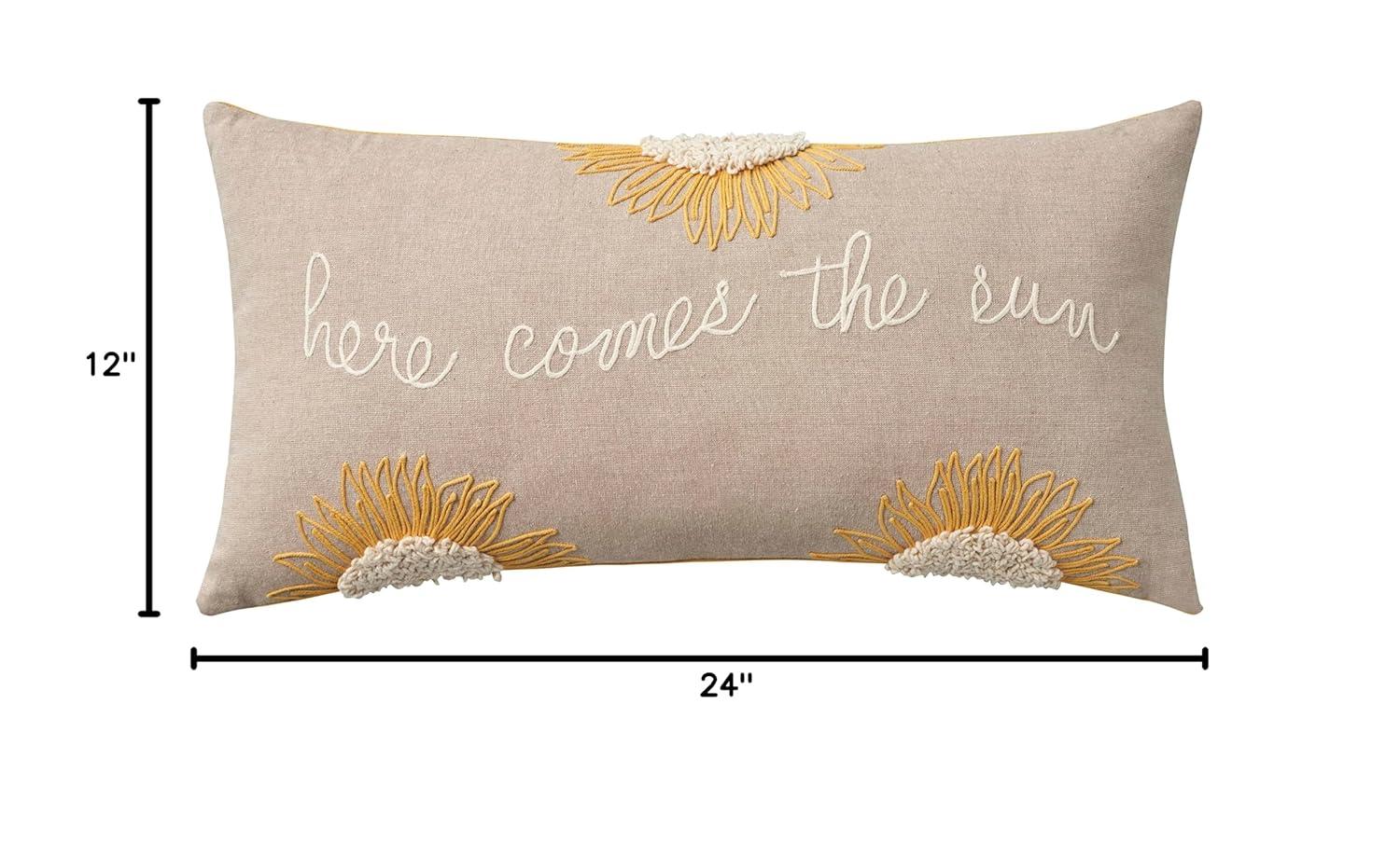 Mina Victory Embroidered Cotton Reversible Pillow Cover