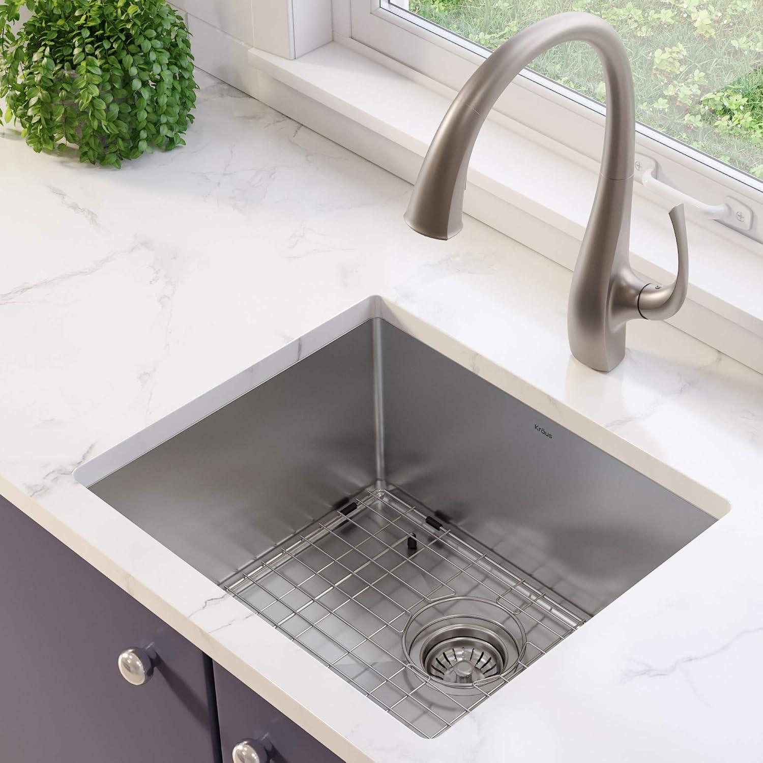 KRAUS Standart Pro Undermount 16 Gauge Stainless Steel Bar Kitchen Sink