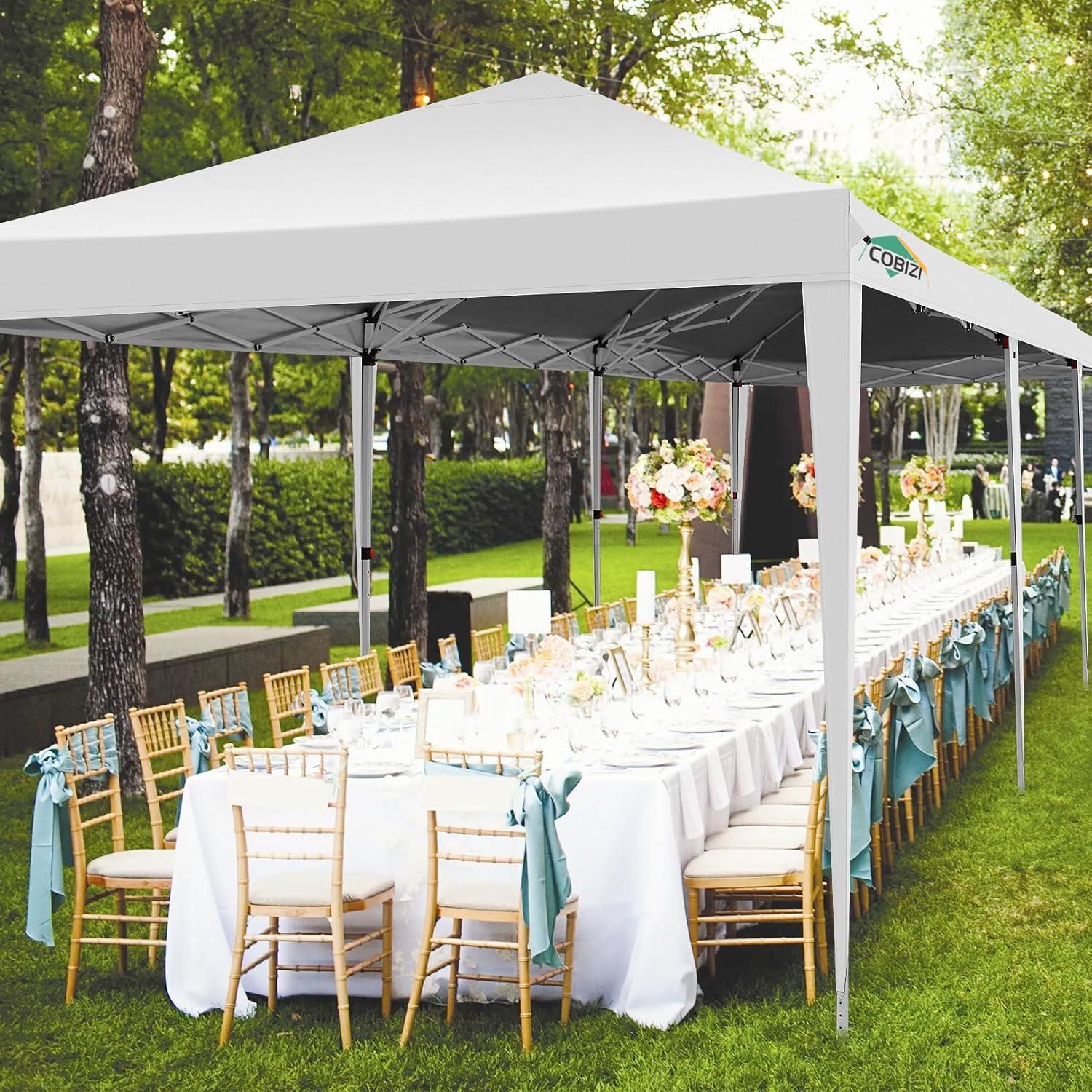 UBesGoo 10'x30 Canopy Tent Gazebo Canopy Wedding Party Tent w/8 Side Walls