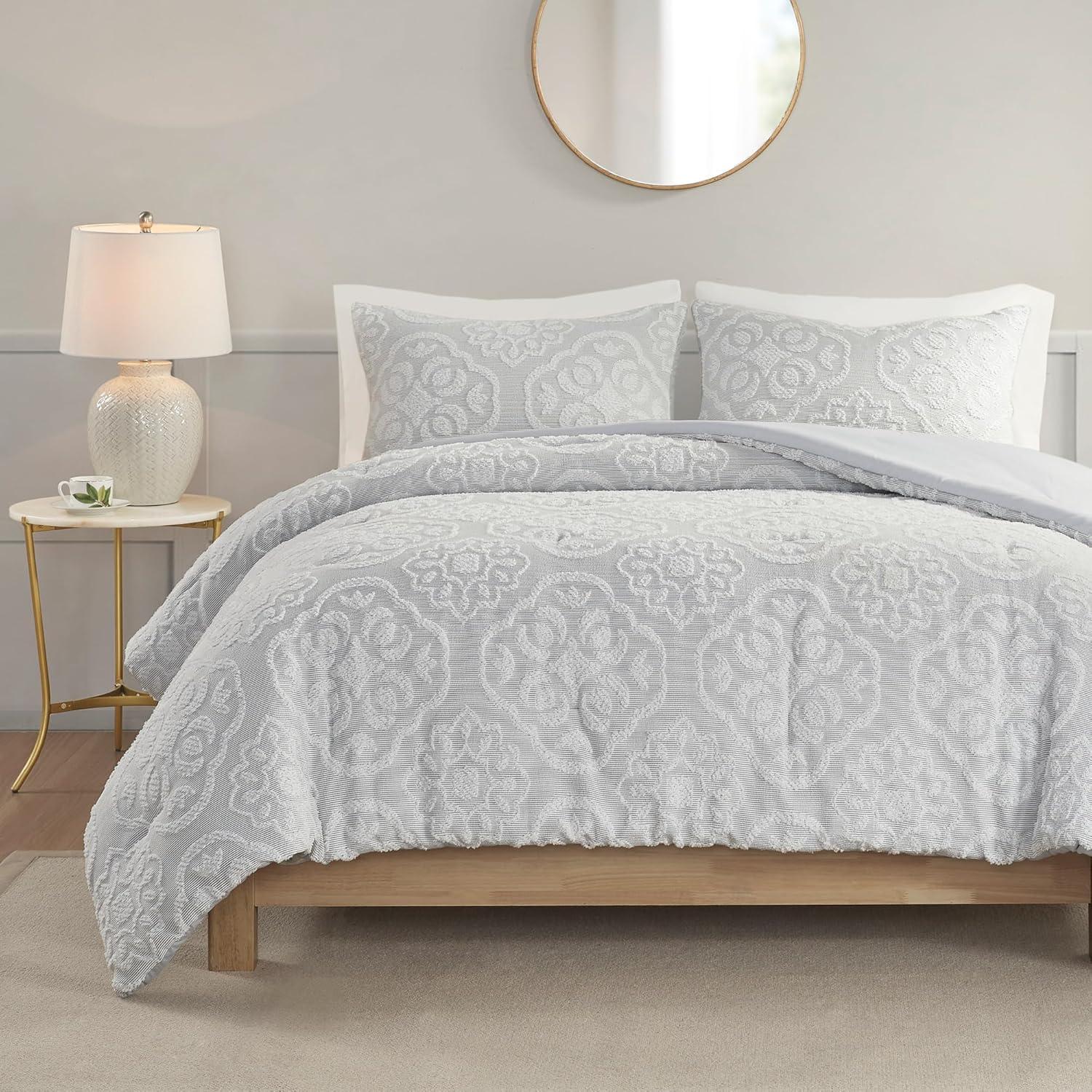 510 Design Everly 3 Piece Tufted Woven Medallion Comforter Set
