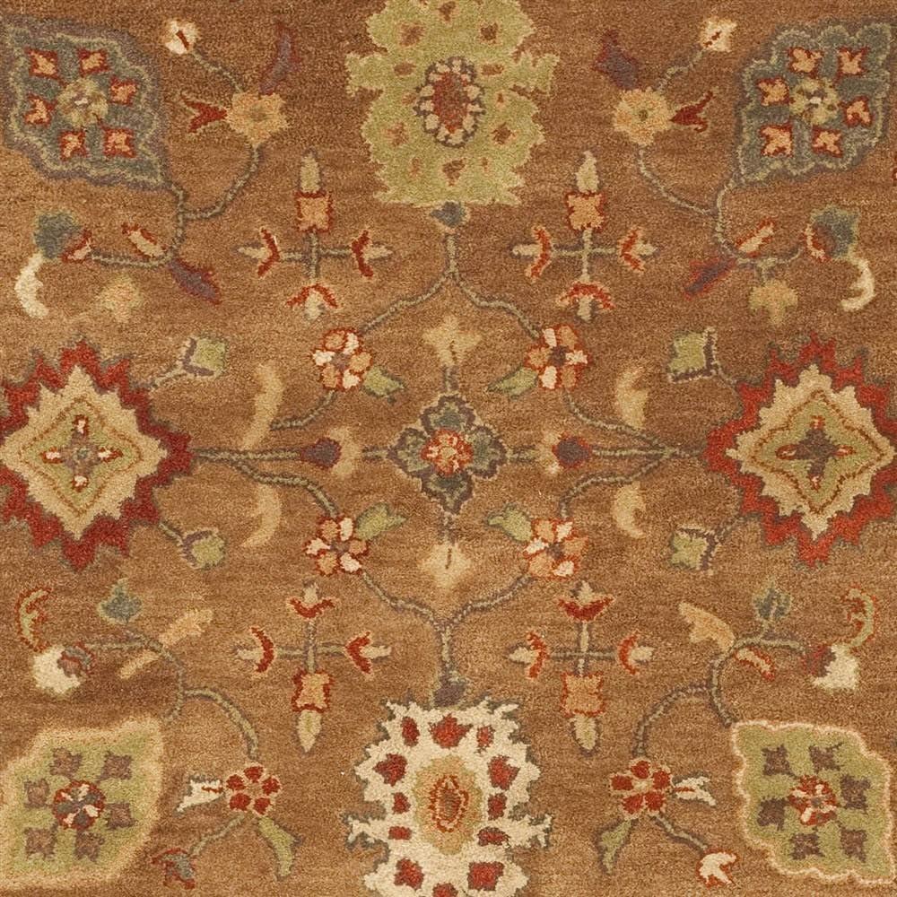Heritage HG952 Hand Tufted Area Rug - Moss/Rust - 8'3"x11' - Safavieh.