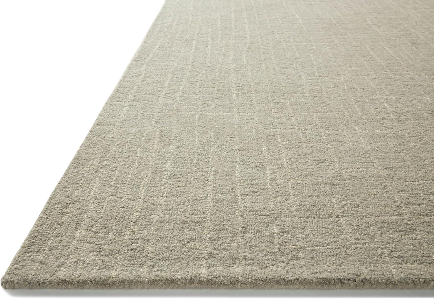 Ivory Hand-Tufted Wool Rectangular Accent Rug 3'-6" x 5'-6"