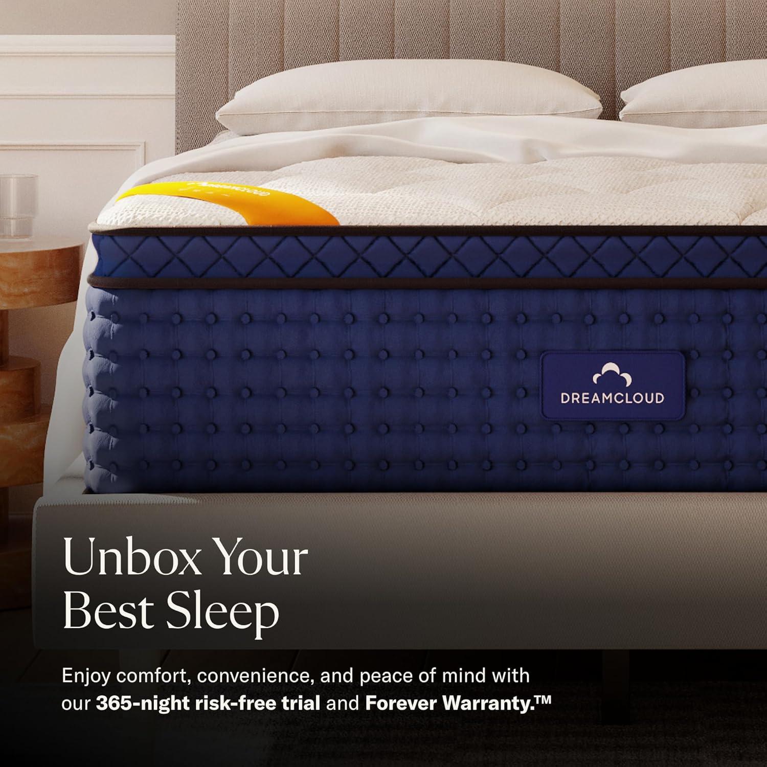 Premier Rest 16" Twin Mattress - Luxury Hybrid Memory Foam - 365 Night Trial - 8 Premium Pressure-Relieving Layers - Forever Warranty - CertiPUR-US Certified