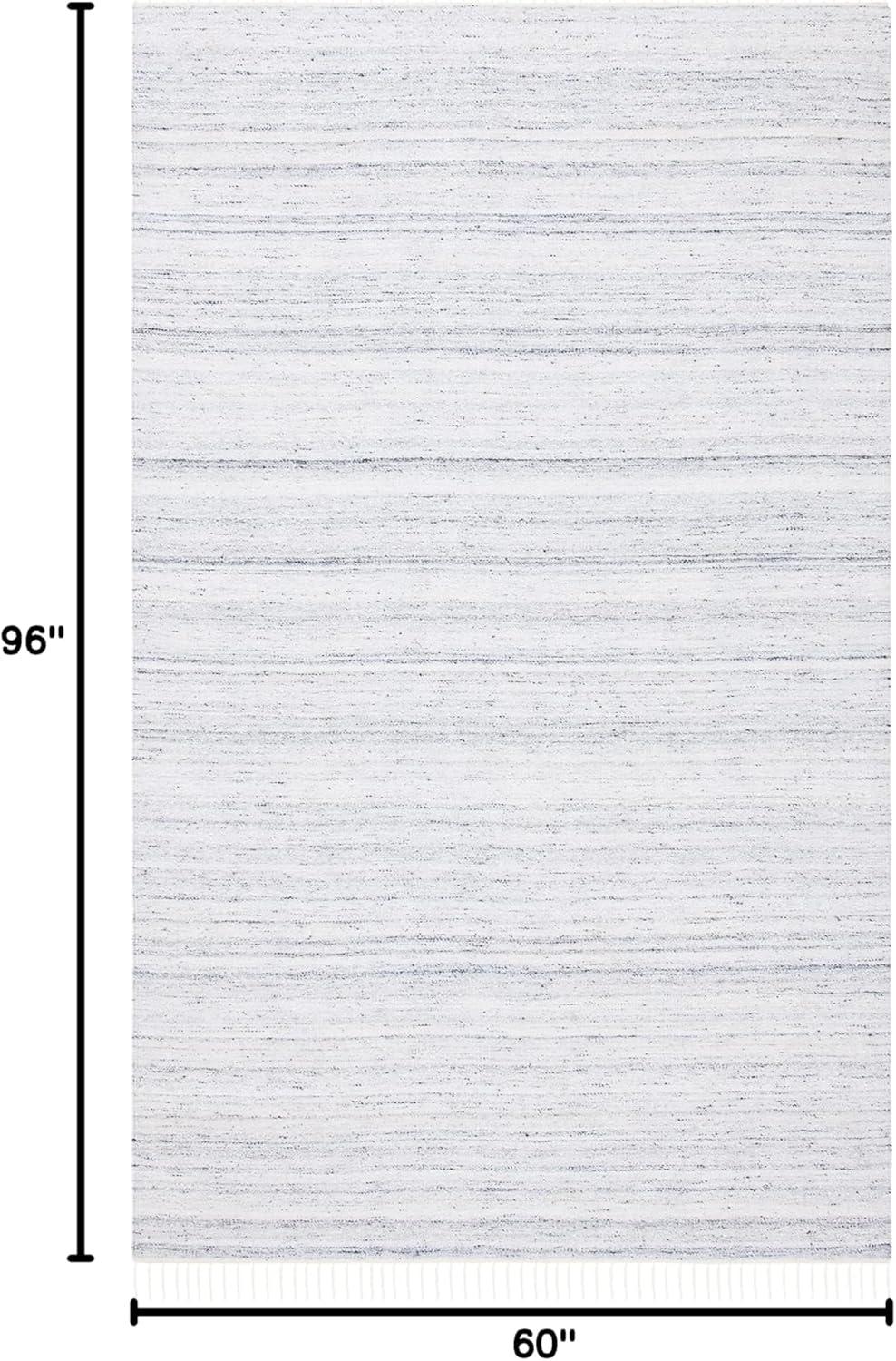 Kilim KLM551 Hand Loomed Area Rug - Ivory/Grey - 5'x8' - Safavieh.