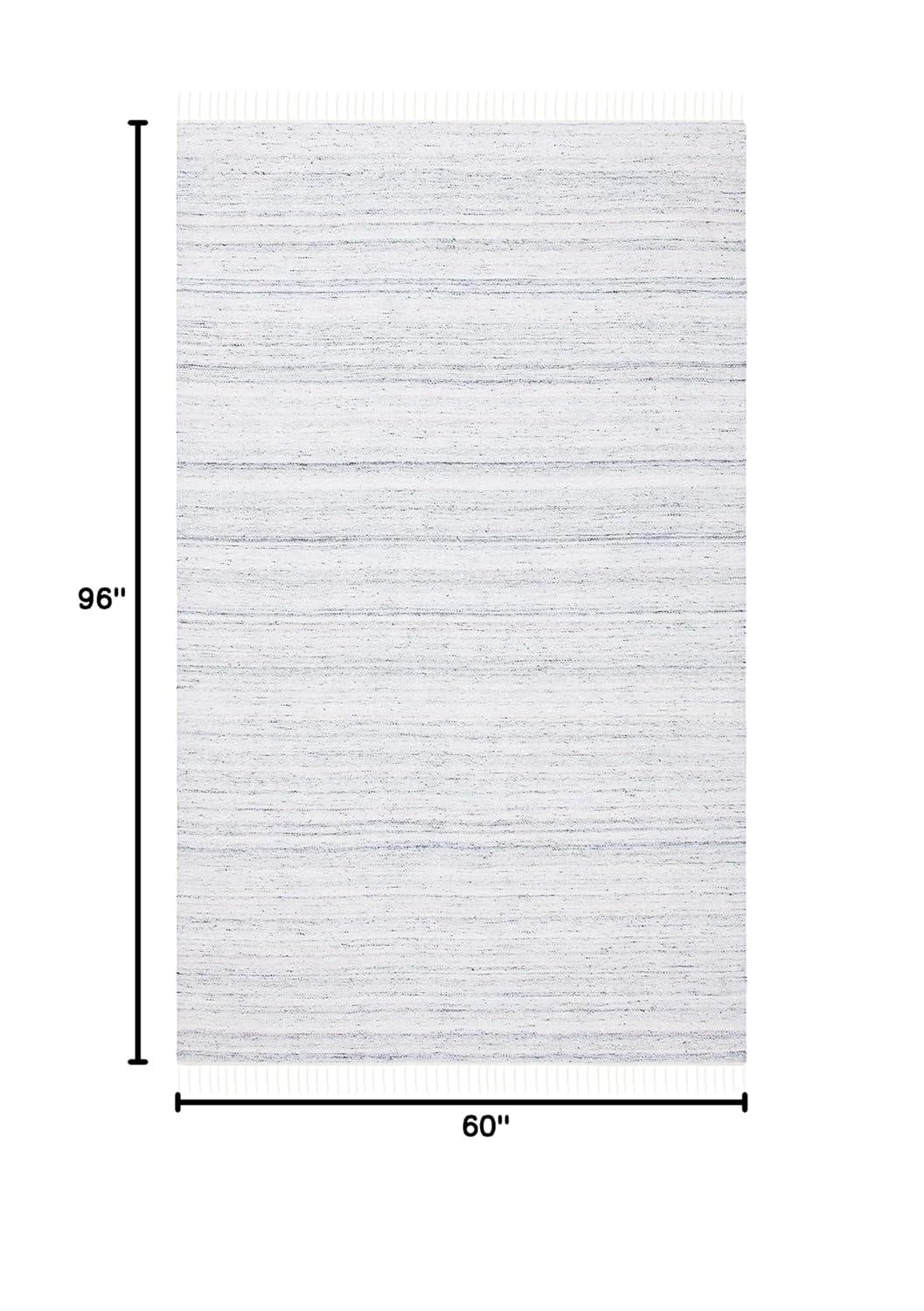 Kilim KLM551 Hand Loomed Area Rug - Ivory/Grey - 5'x8' - Safavieh.