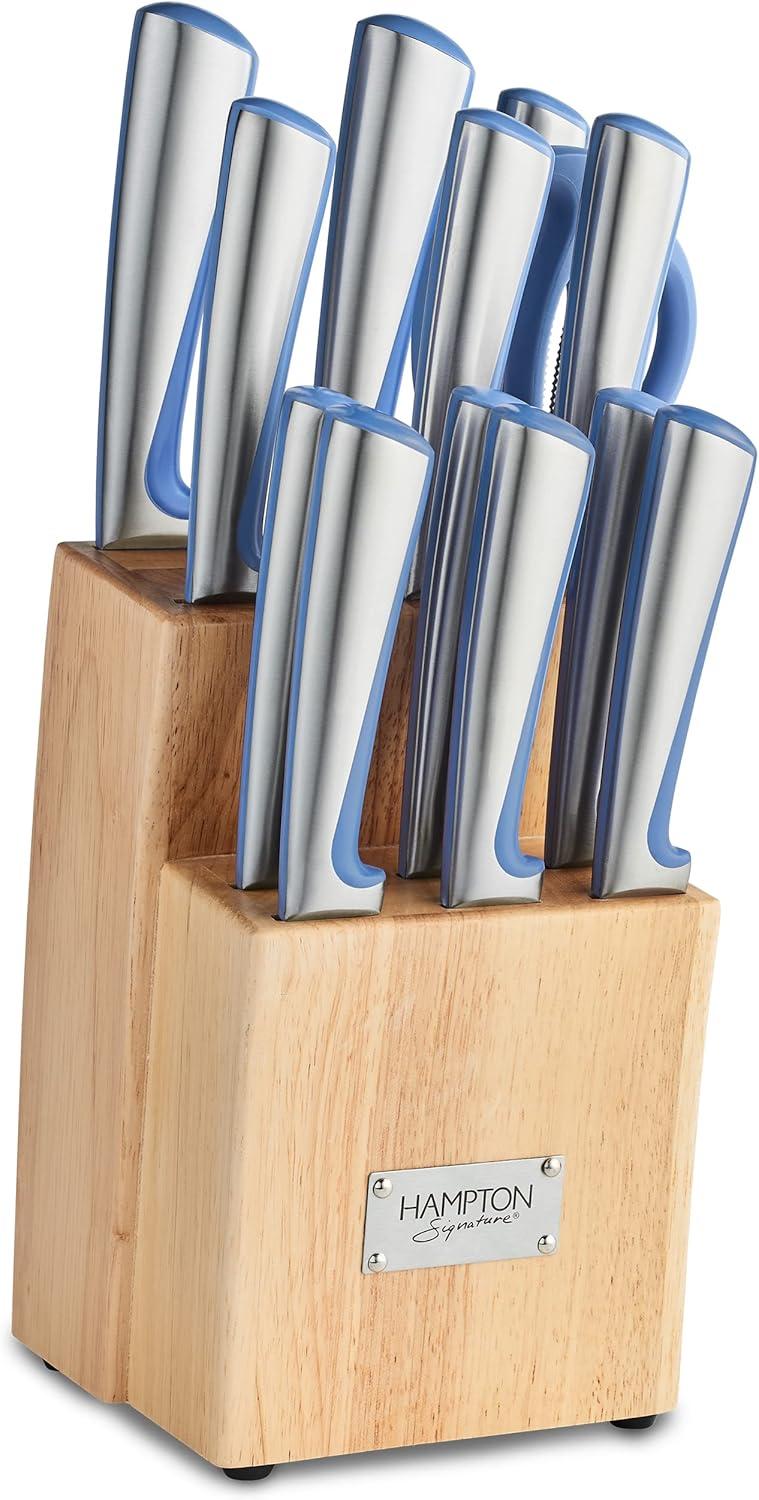 Hampton Signature Orion Blue 14 Piece Cutlery Block Set