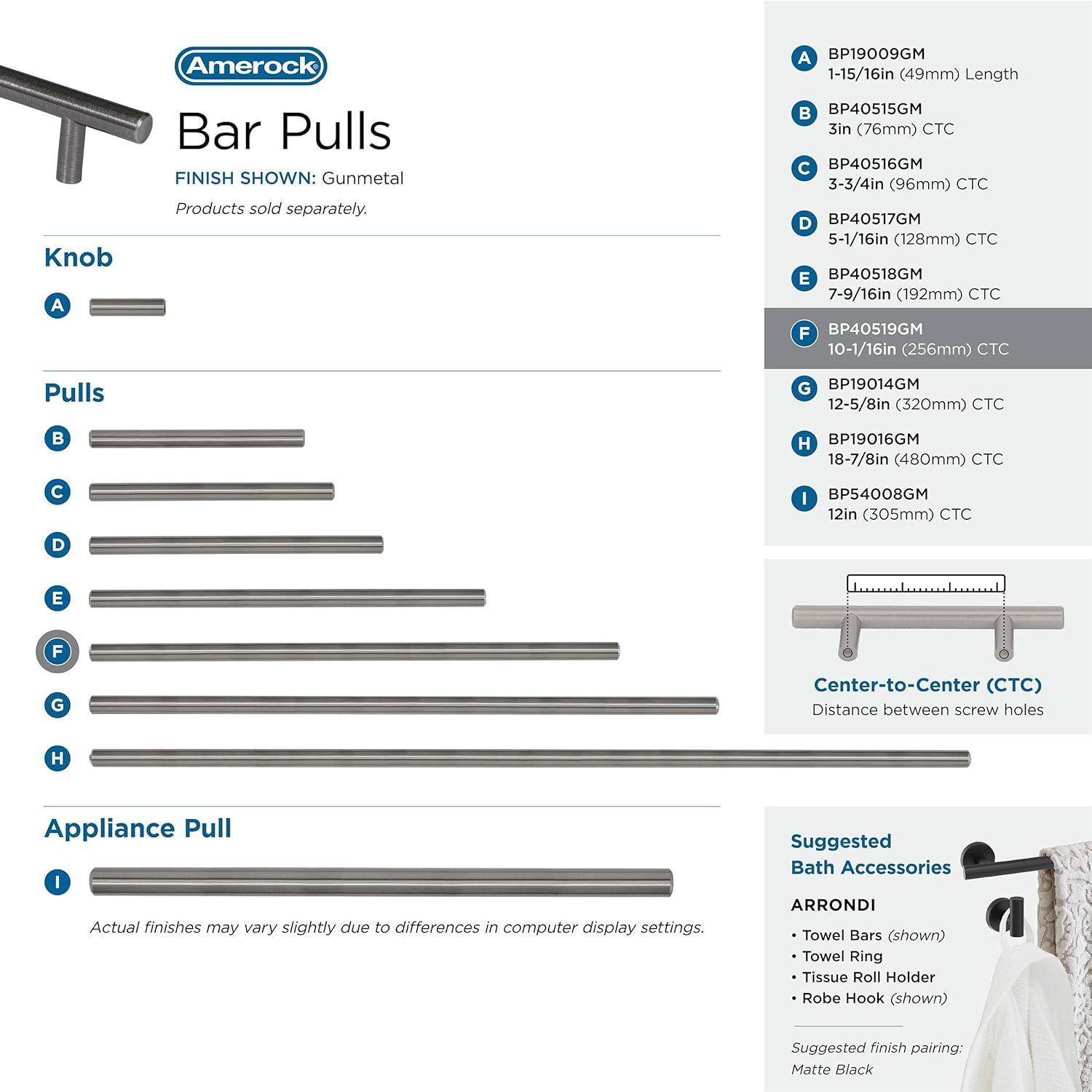 Wayfair Basics® Bar Pulls 10 1/16" Center to Center Bar Pull