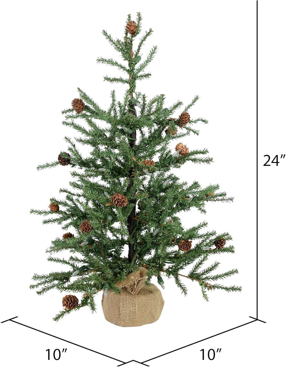 Vickerman Carmel Pine Artificial Christmas Tabletop Tree