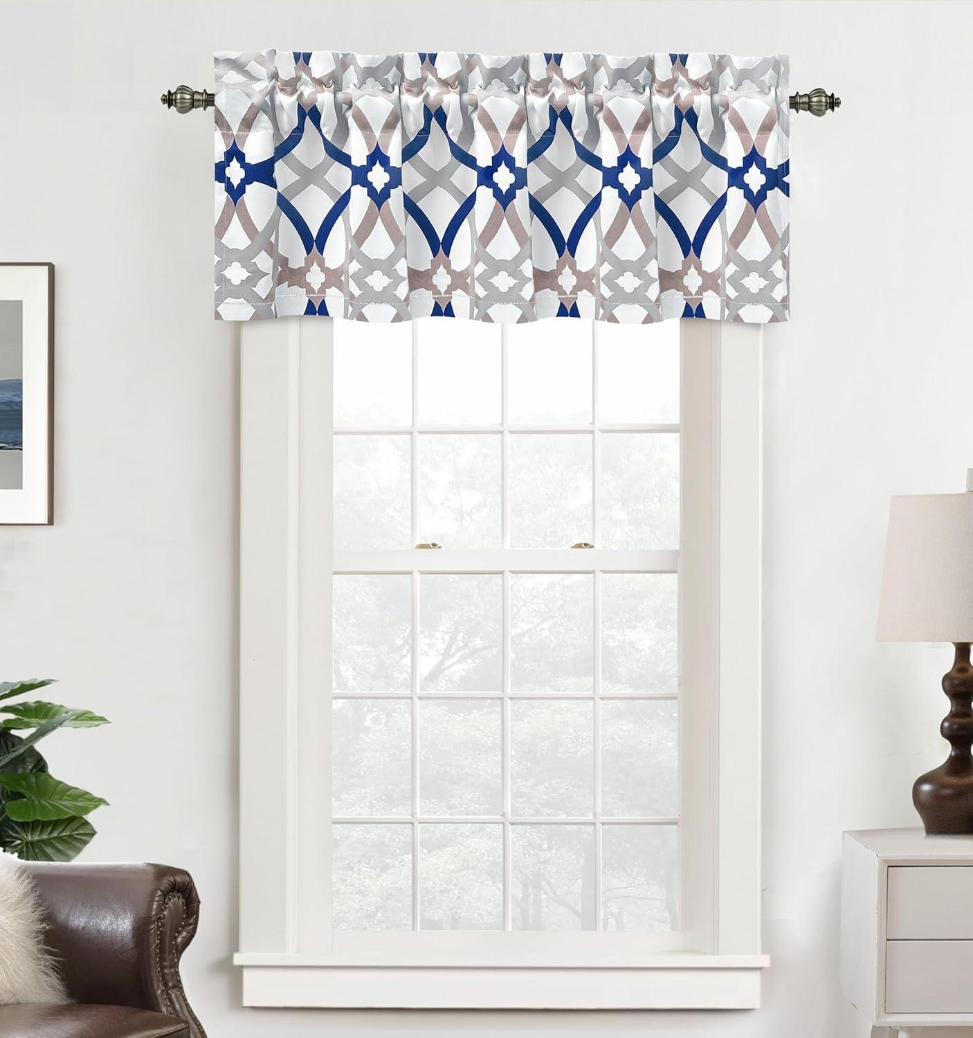 DriftAway Rod Pocket Blackout Valances, 52" x 14"