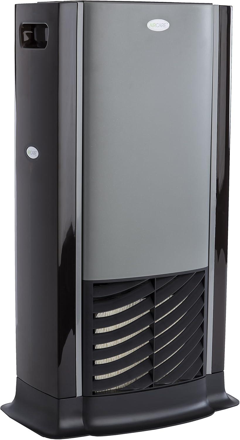 AIRCARE D46 720 Tower Evaporative Humidifier for 1200 sq. ft, Titanium/Black