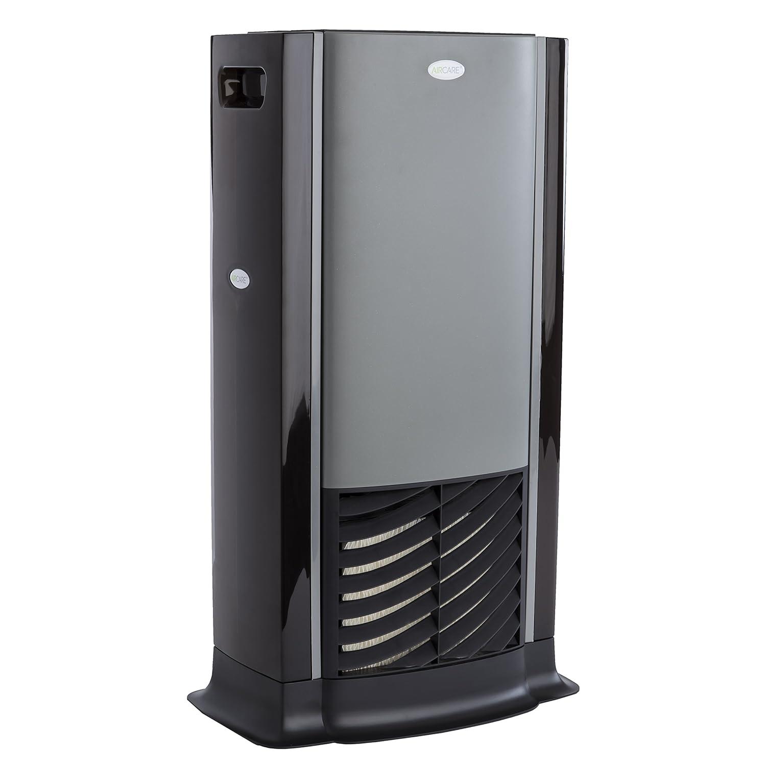 AIRCARE D46 720 Humidificador Evaporativo Tower para 1200 Pies Cuadrados, Titanio/negro