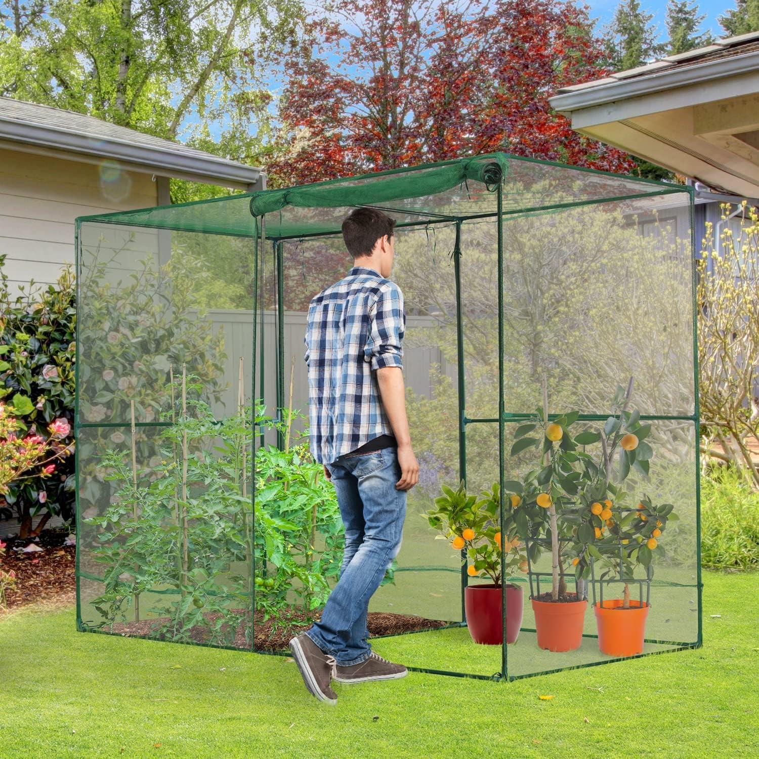 Crop Cage Plant Protection Tent, Fruit Cage Netting Cover