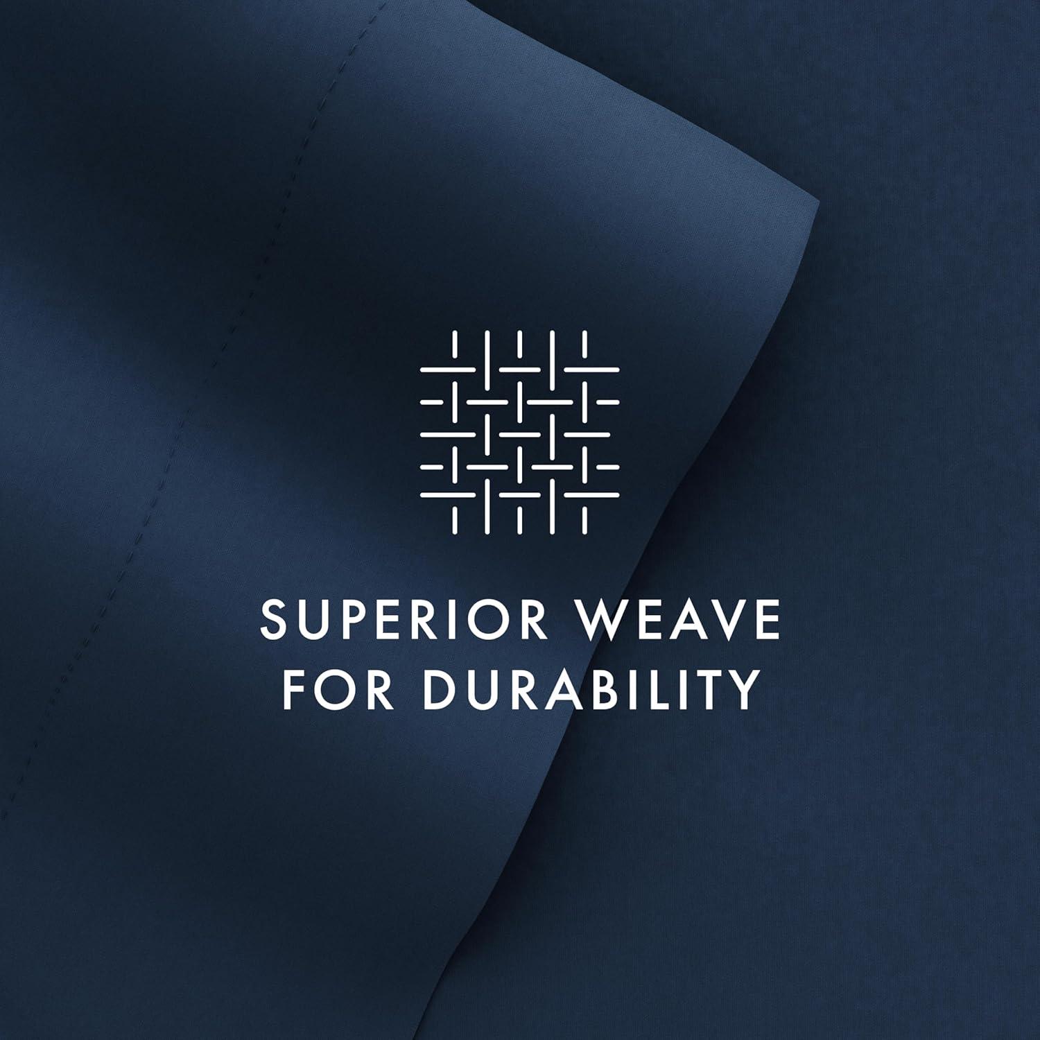 Navy Queen Ultra Soft Deep Pocket 6-Piece Sheet Set